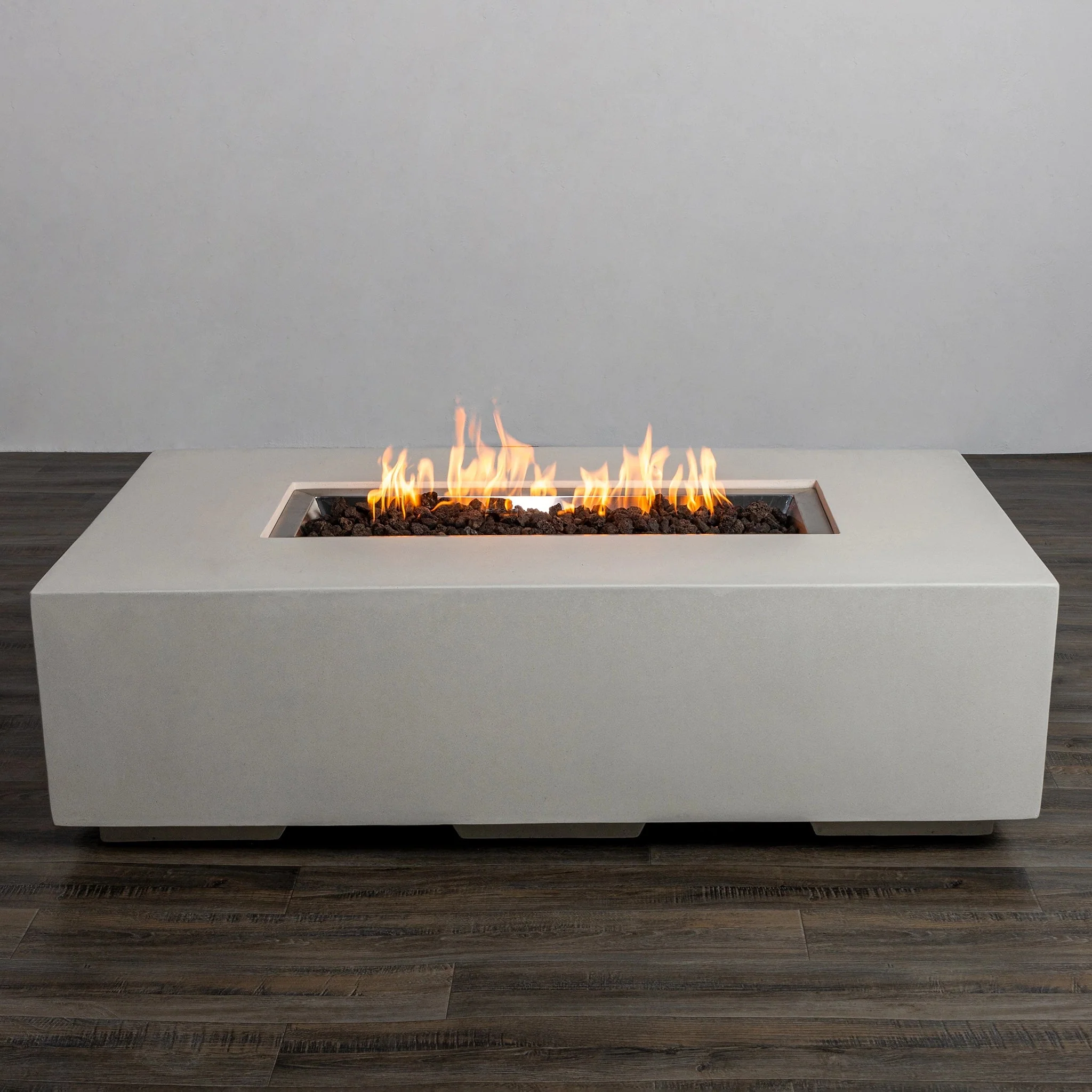 55" Rectangle Beton Concrete (GRFC) Gas Fire Pit by Starfire Designs - Image 33
