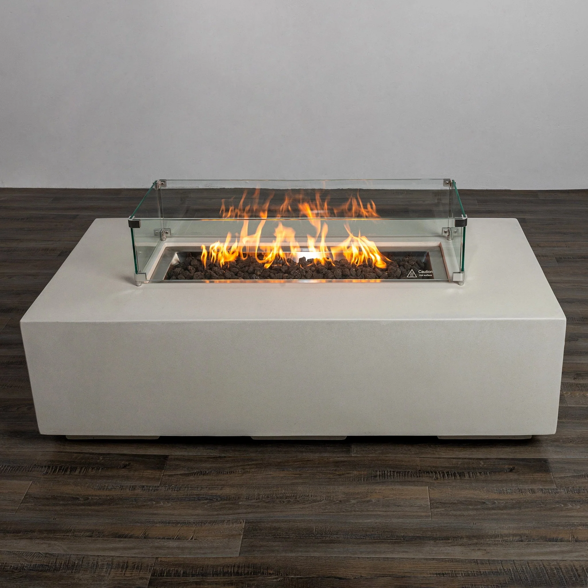 55" Rectangle Beton Concrete (GRFC) Gas Fire Pit by Starfire Designs - Image 35
