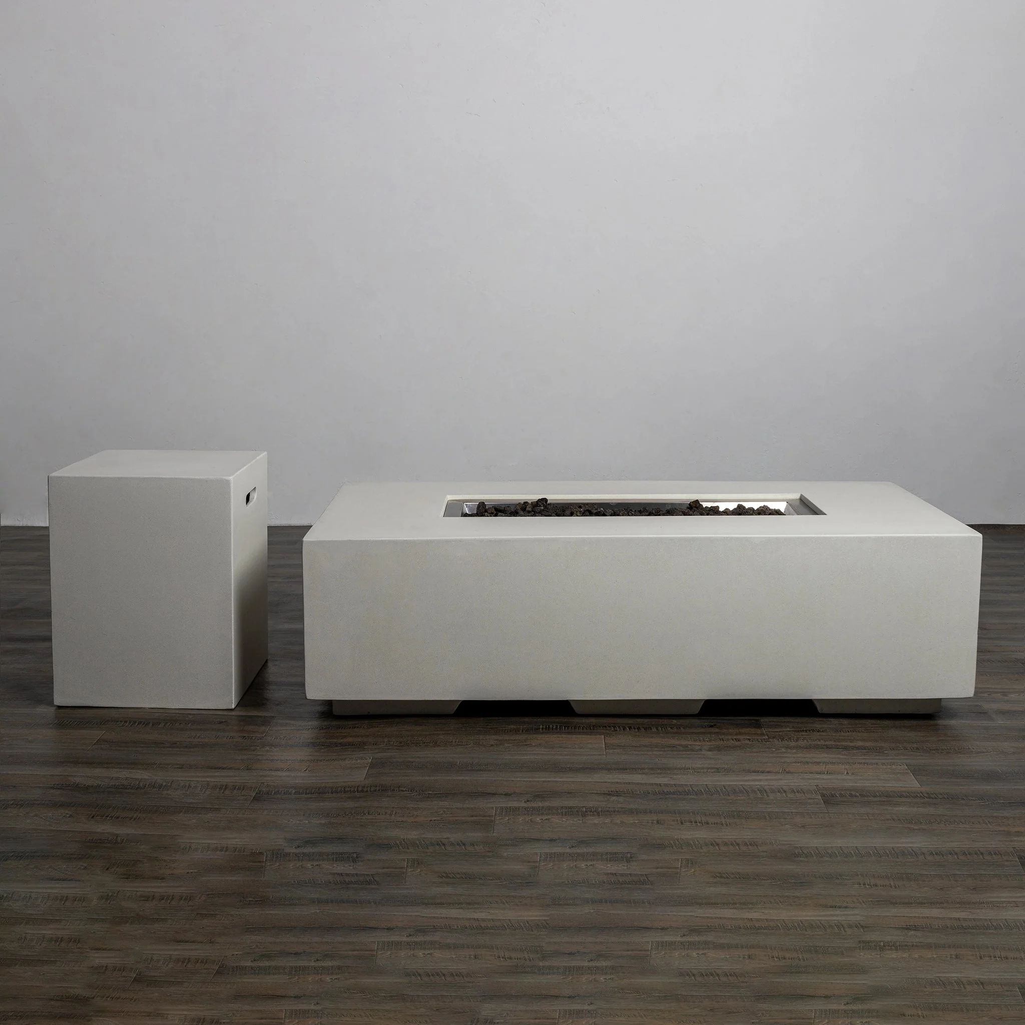 55" Rectangle Beton Concrete (GRFC) Gas Fire Pit by Starfire Designs - Image 37