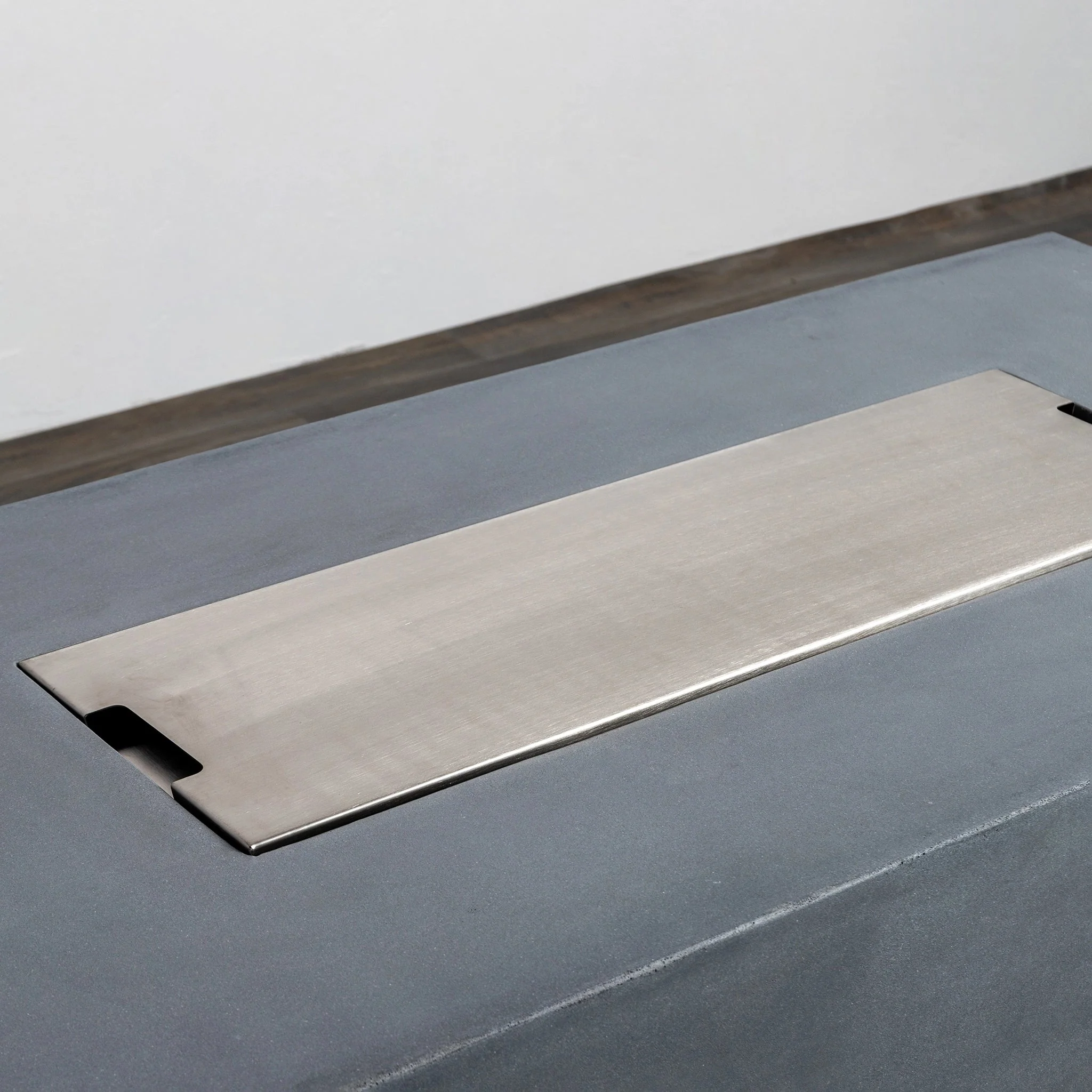 55" Rectangle Beton Concrete (GFRC) Gas Fire Pit with Hidden Propane Tank by Starfire Designs - Image 13