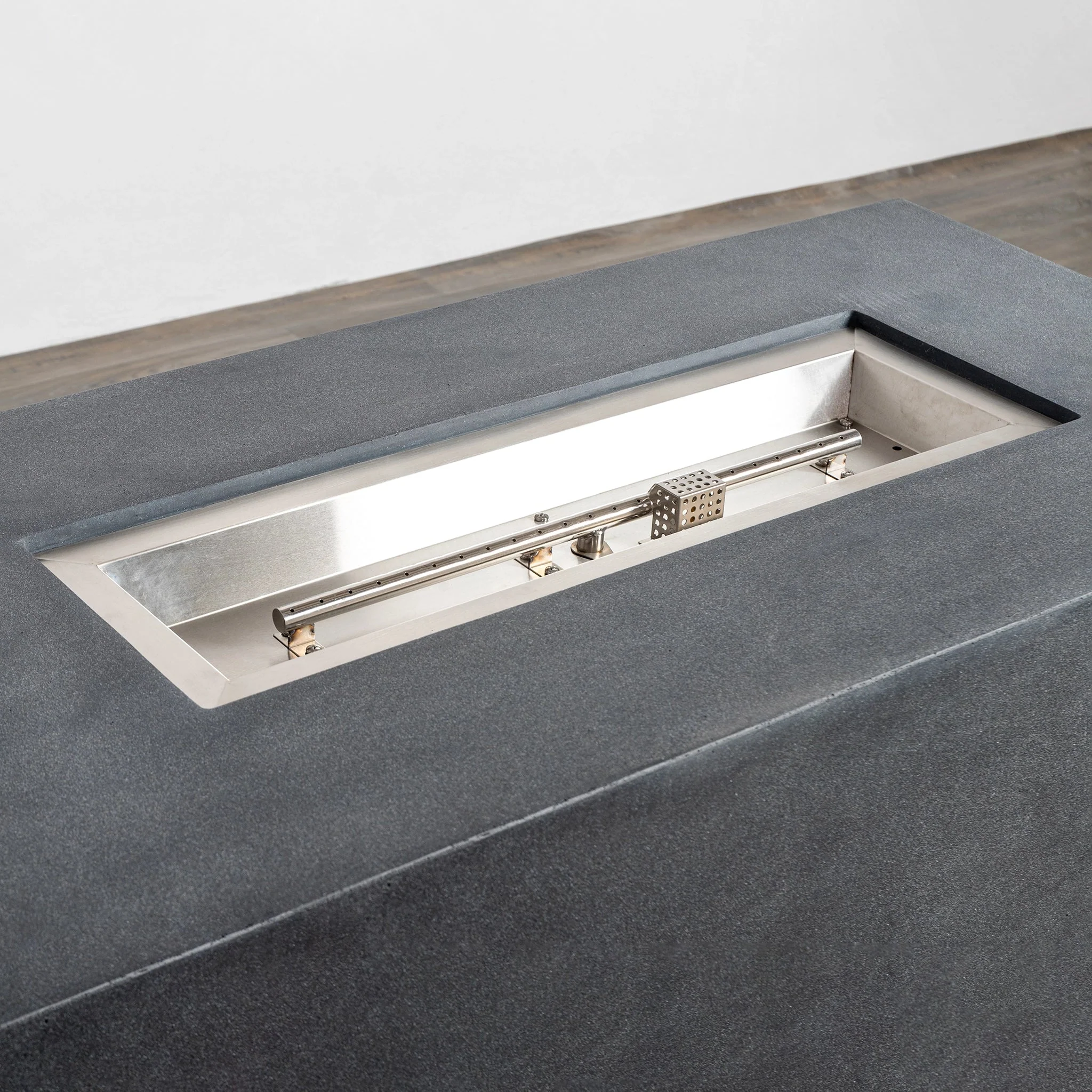 55" Rectangle Beton Concrete (GFRC) Gas Fire Pit with Hidden Propane Tank by Starfire Designs - Image 22