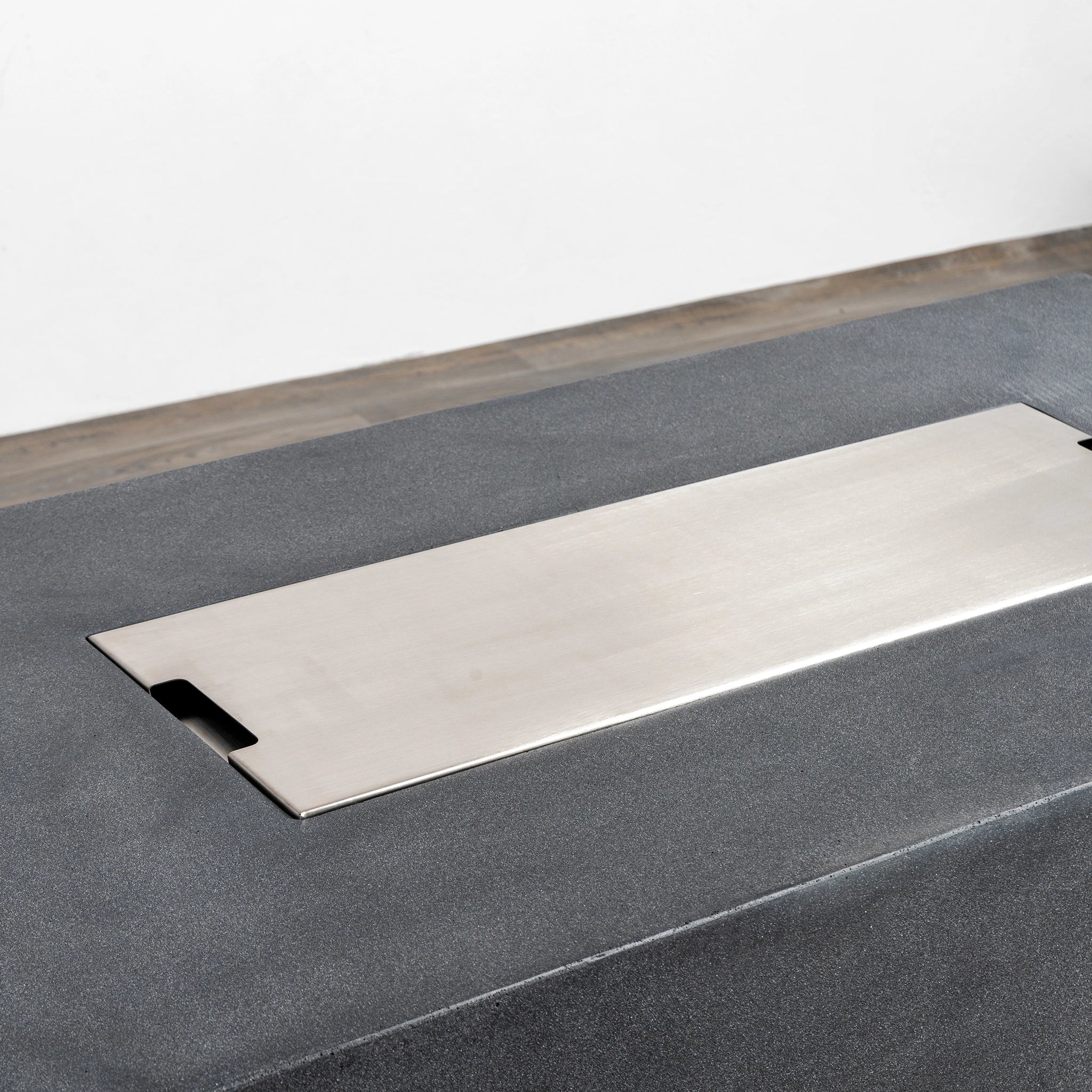 55" Rectangle Beton Concrete (GFRC) Gas Fire Pit with Hidden Propane Tank by Starfire Designs - Image 23