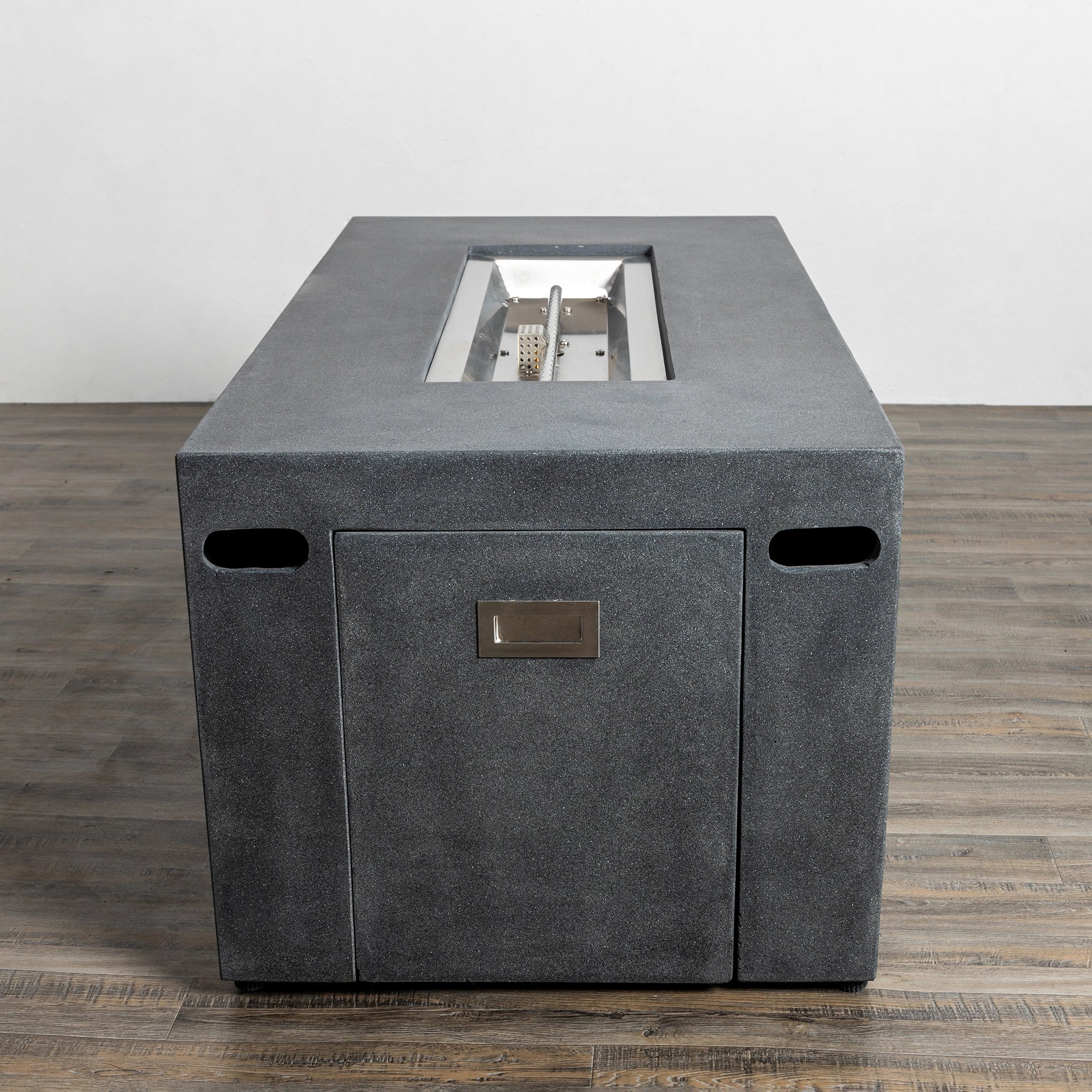 55" Rectangle Beton Concrete (GFRC) Gas Fire Pit with Hidden Propane Tank by Starfire Designs - Image 24