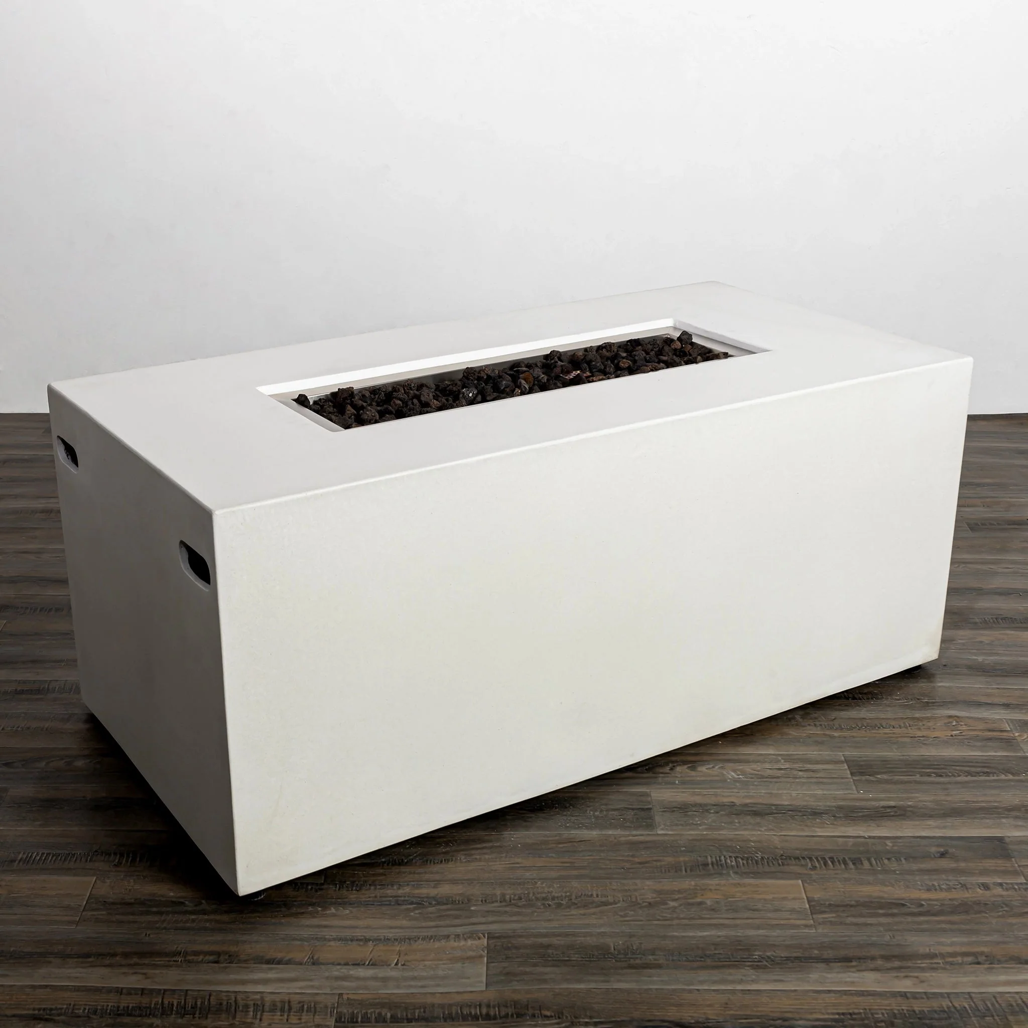 55" Rectangle Beton Concrete (GFRC) Gas Fire Pit with Hidden Propane Tank by Starfire Designs - Image 40