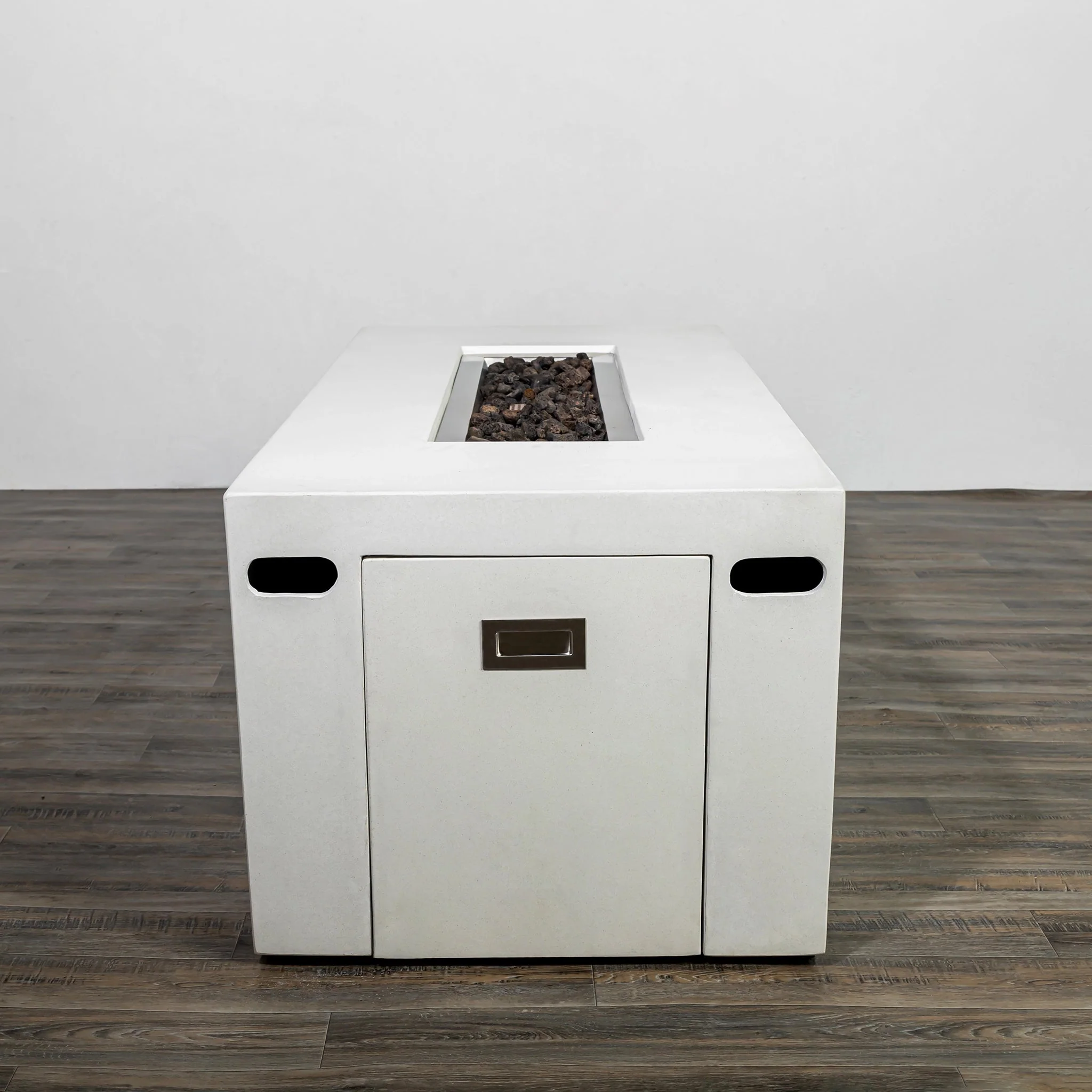55" Rectangle Beton Concrete (GFRC) Gas Fire Pit with Hidden Propane Tank by Starfire Designs - Image 44