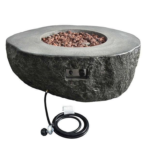 43" x 35" Boulder Fire Pit by Elementi - Image 4