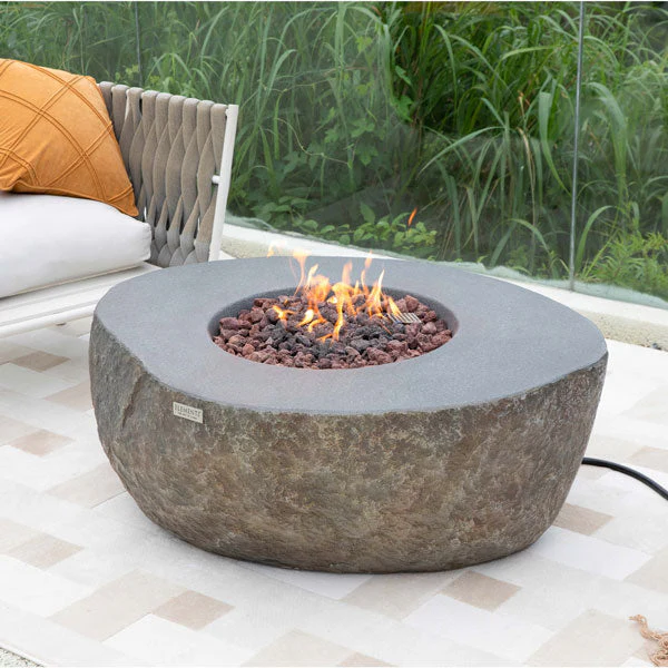 43" x 35" Boulder Fire Pit by Elementi - Image 9