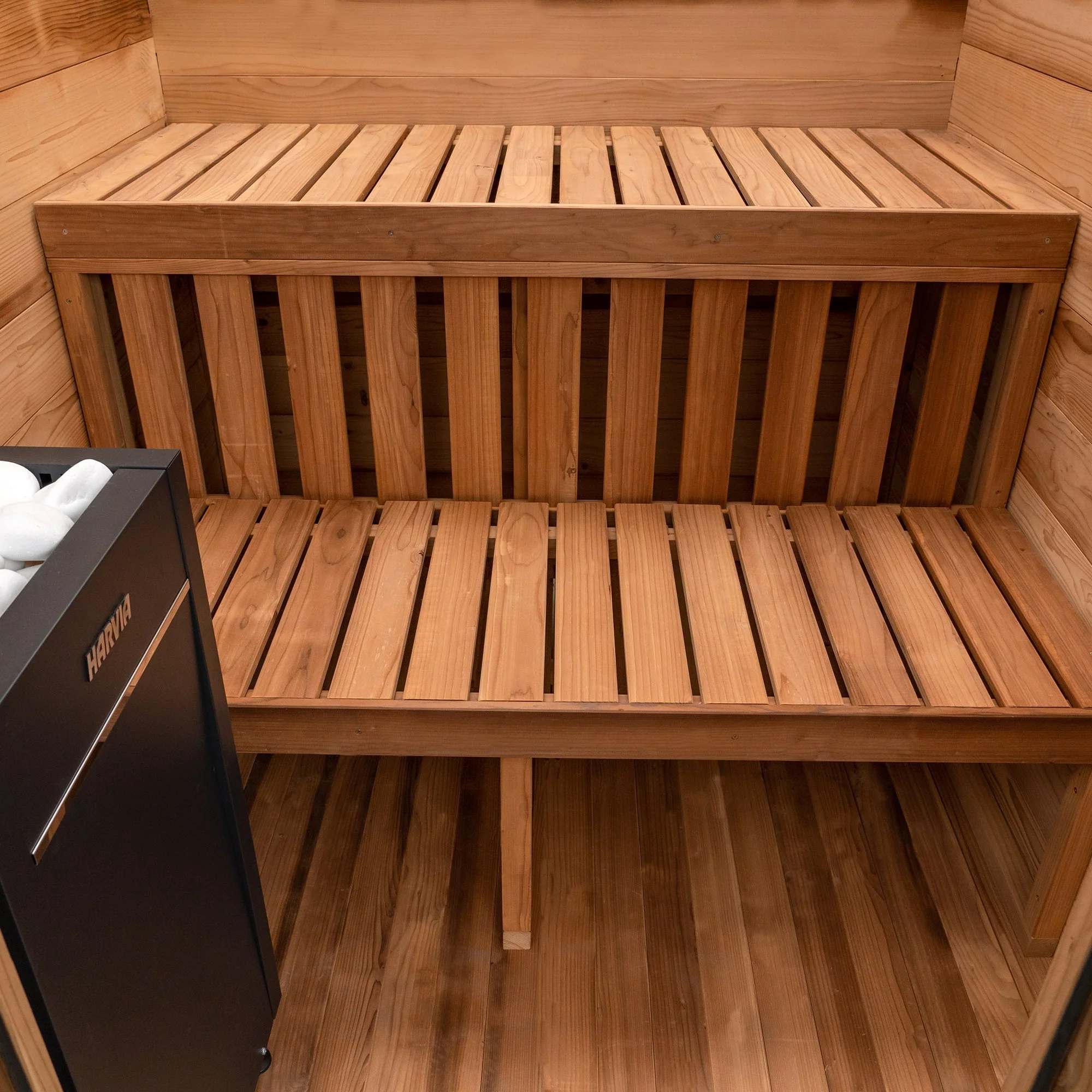 Cabin Outdoor Sauna - 4 Person w/ Harvia KIP 8kW Heater - Image 9