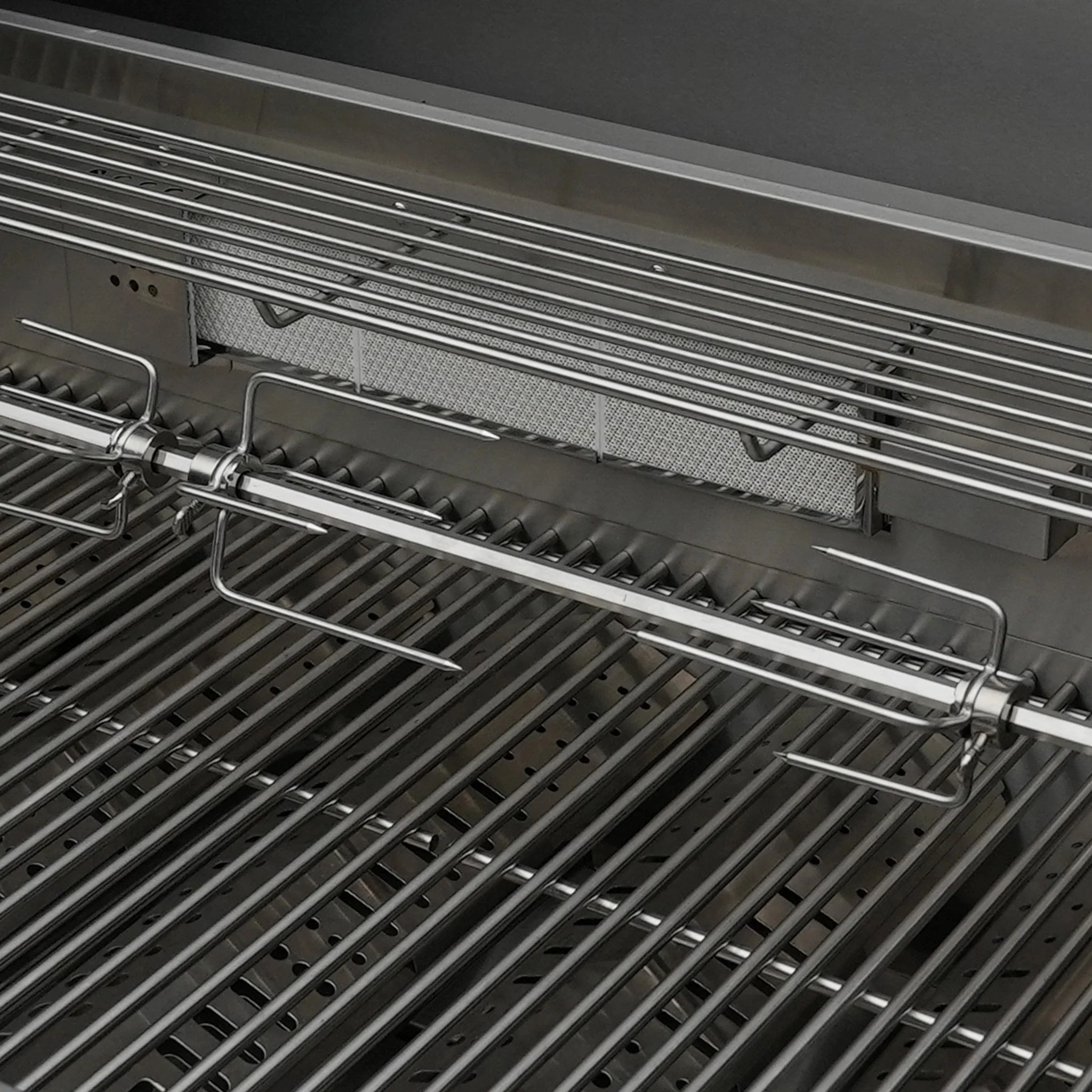 Deluxe 4-Burner 45 Degree Corners with Side Burner and Rotisserie Kit Stainless Steel Propane Gas BBQ Island Grill - MAi400-D45 by Mont Alpi - Image 13