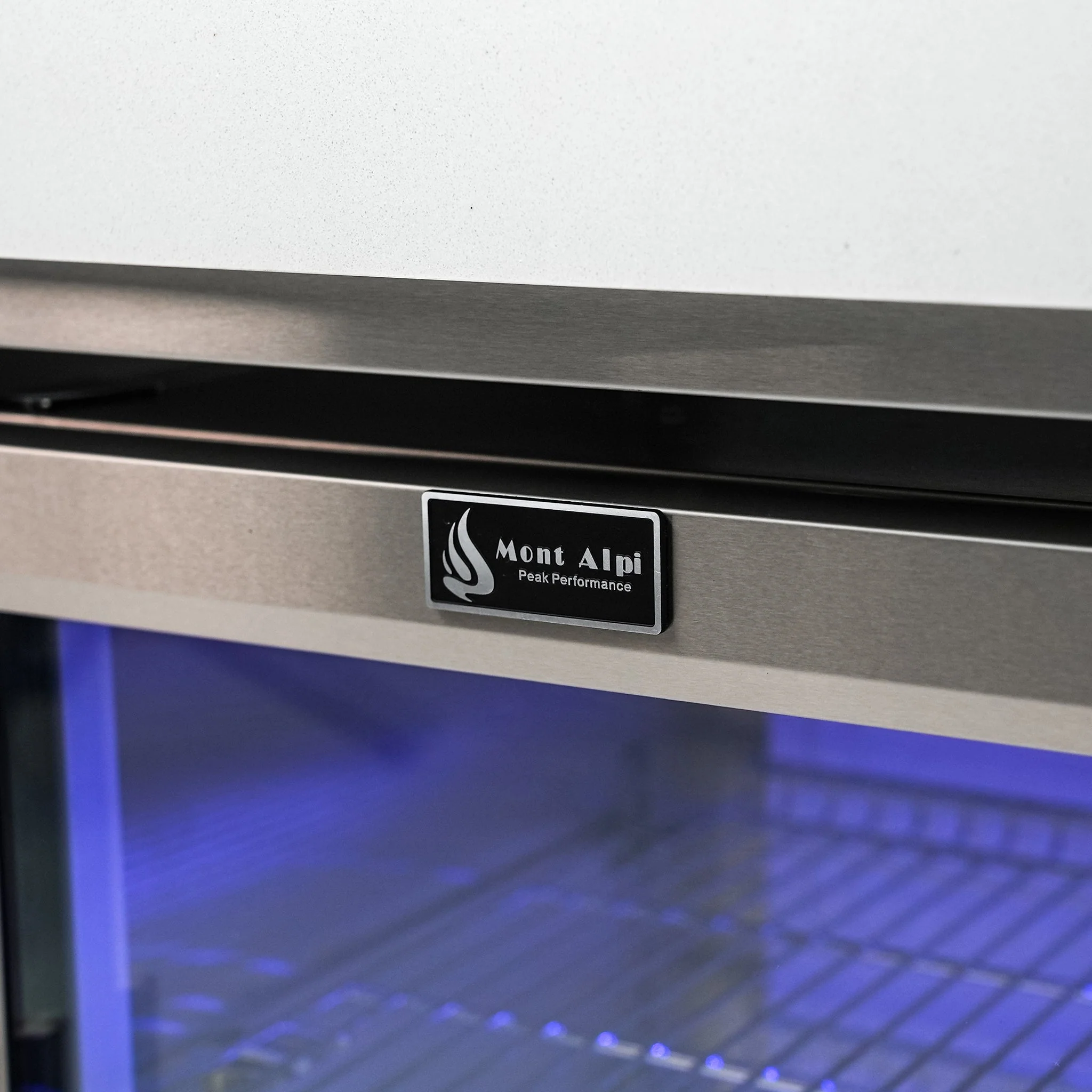 Deluxe 6-Burner 90 Degree Corner with Beverage Center and Fridge Cabinet Stainless Steel Propane Gas BBQ Island Grill - MAi805-D90BEVFC by Mont Alpi - Image 22