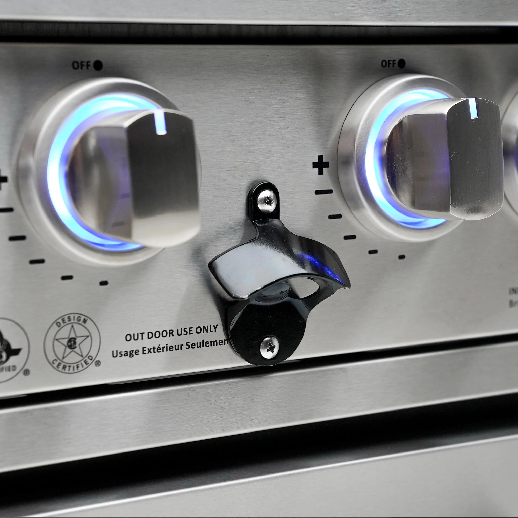 Deluxe 6-Burner 90 Degree Corner with Beverage Center Stainless Steel Propane Gas BBQ Island Grill - MAi805-D90BEV by Mont Alpi - Image 11