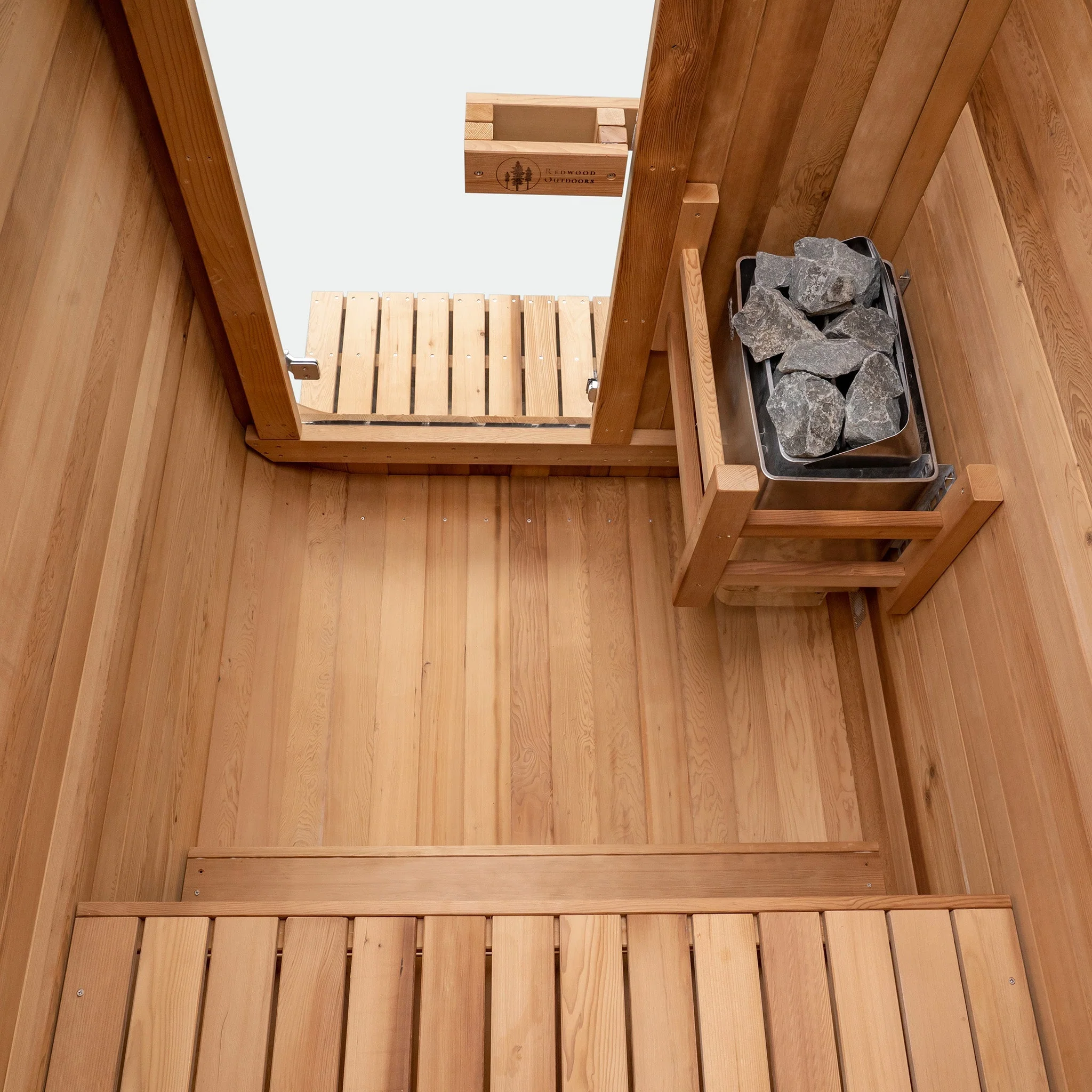 Duo Outdoor Sauna - 2 Person w/ Harvia KIP 8kW Heater - Image 10