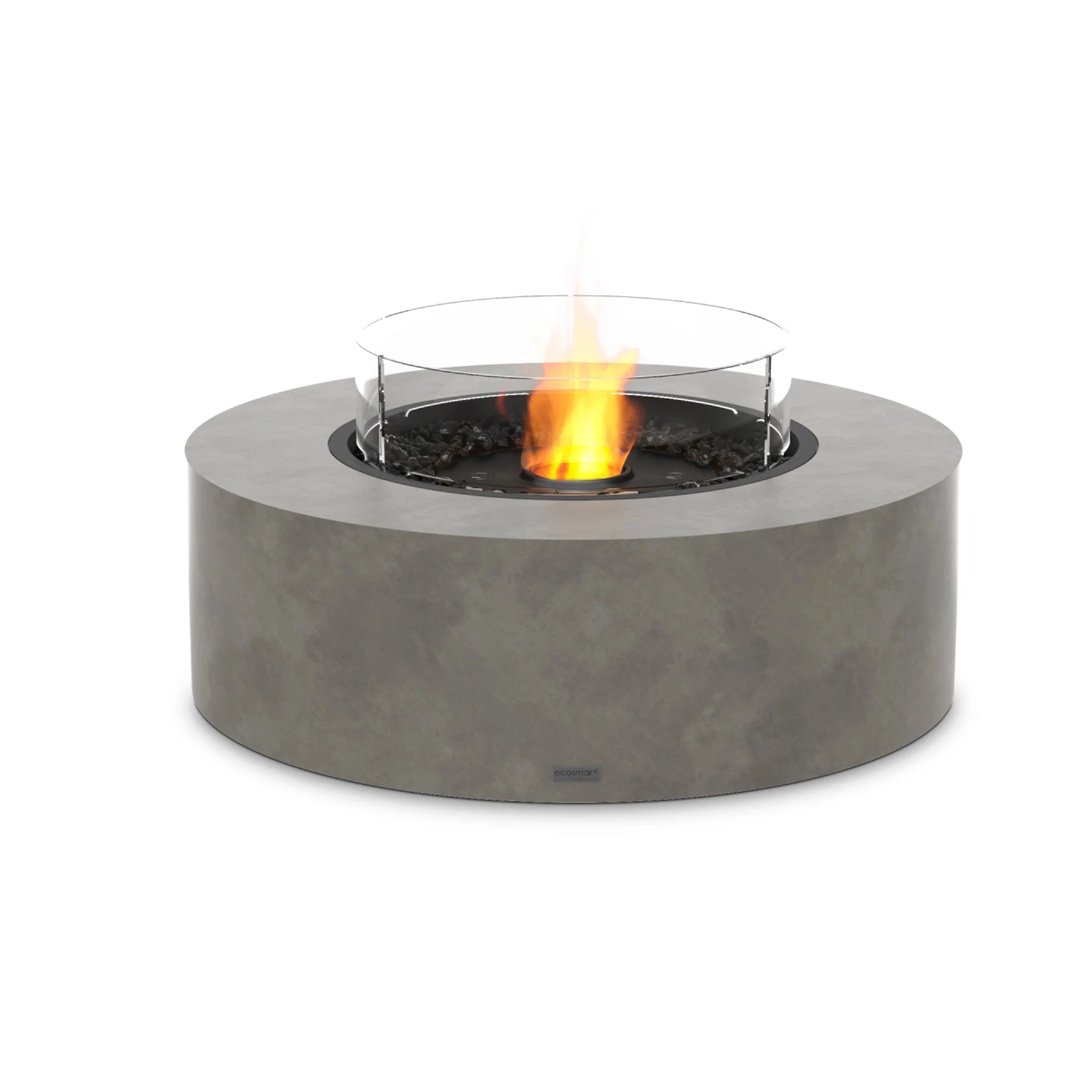 EcoSmart Fire Base 40 Fire Pit Table - Natural - Black Ethanol Burner - Image 8