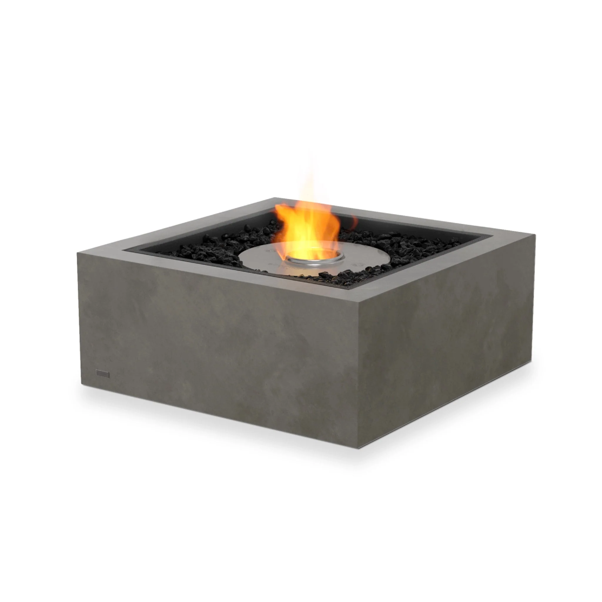 EcoSmart Fire Base 30 Fire Pit Table - Natural - Stainless Steel Ethanol Burner