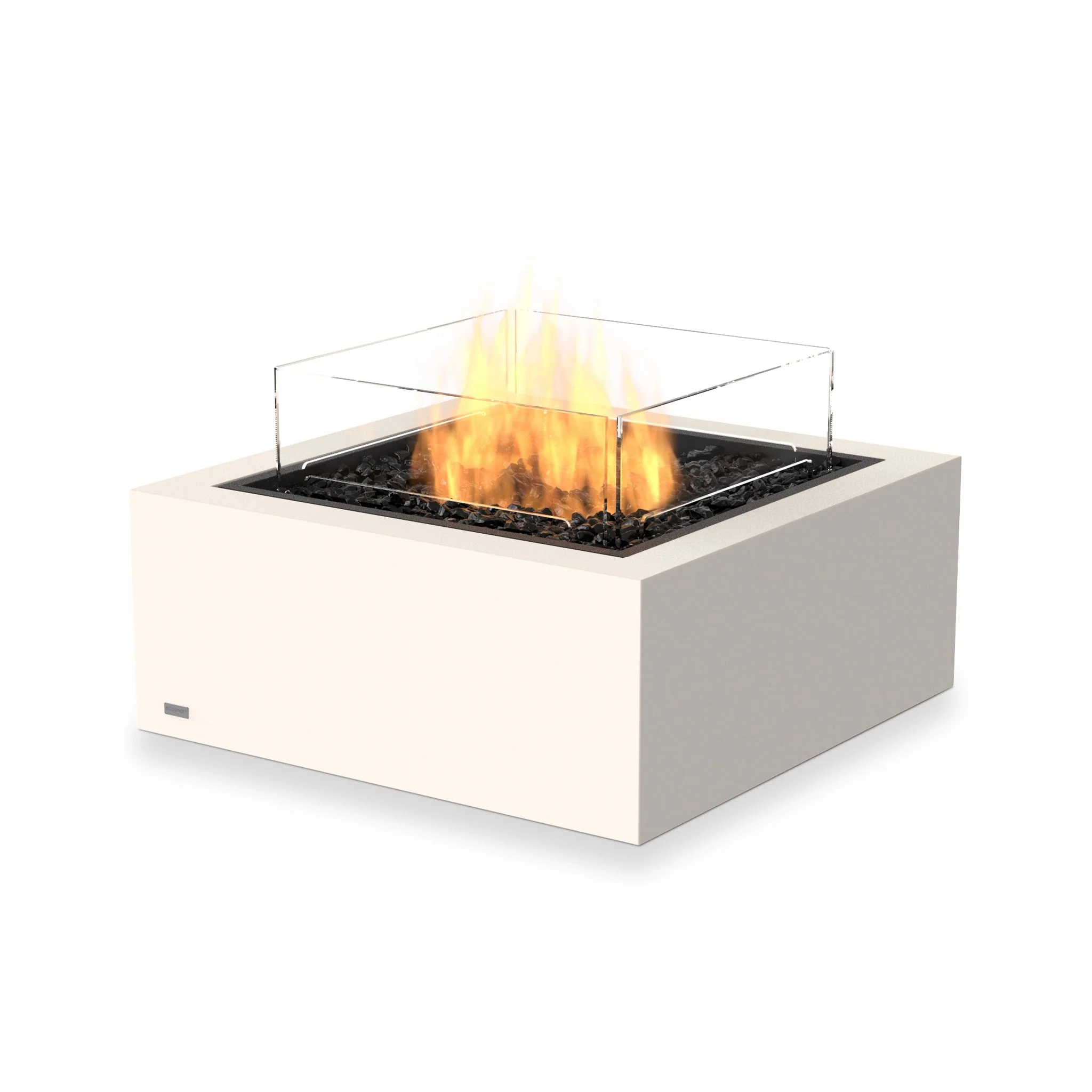 EcoSmart Fire Base 30 Fire Pit Table - Bone - Stainless Steel Gas LP/NG Burner - Image 3