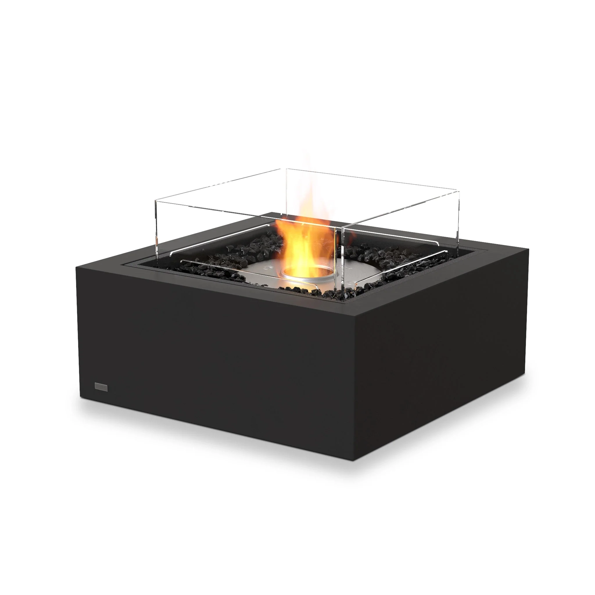 EcoSmart Fire Base 30 Fire Pit Table - Graphite - Stainless Steel Ethanol Burner - Image 3