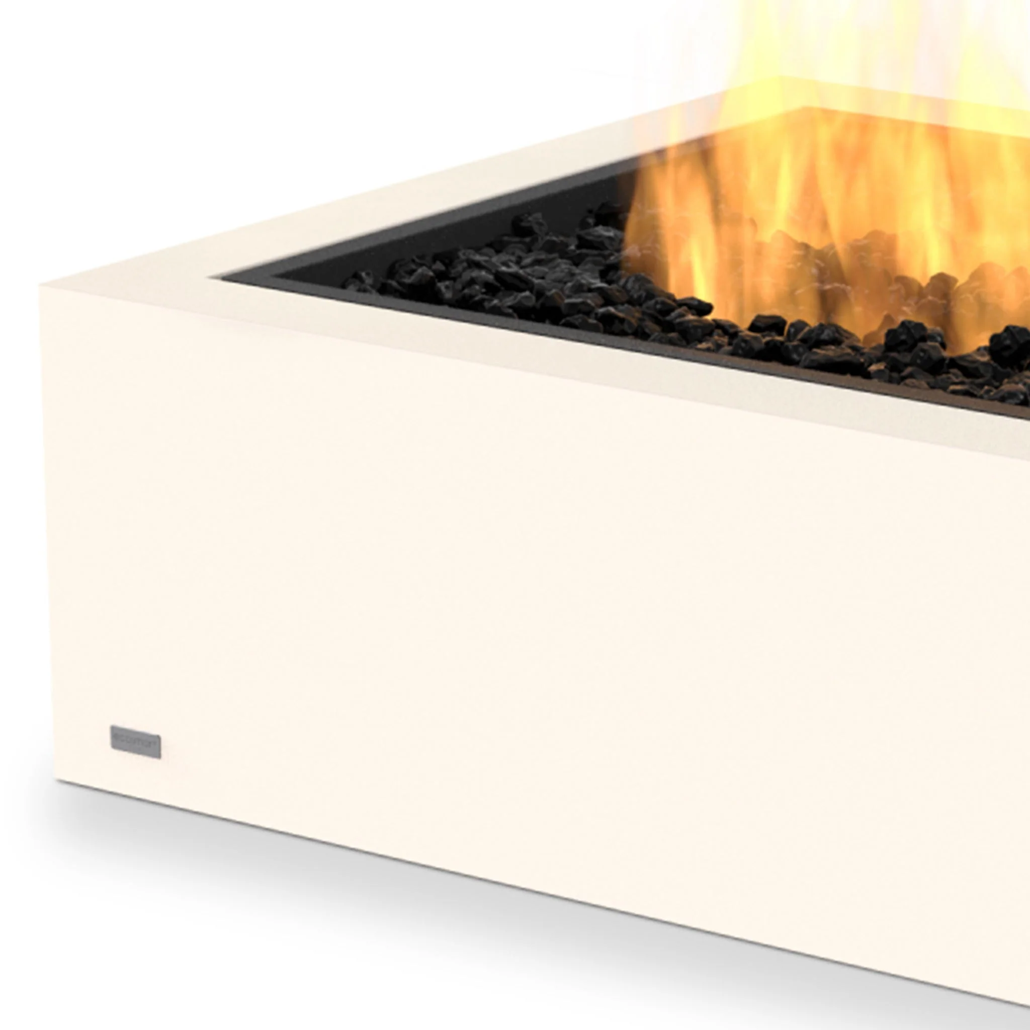 EcoSmart Fire Base 30 Fire Pit Table - Bone - Stainless Steel Gas LP/NG Burner - Image 13