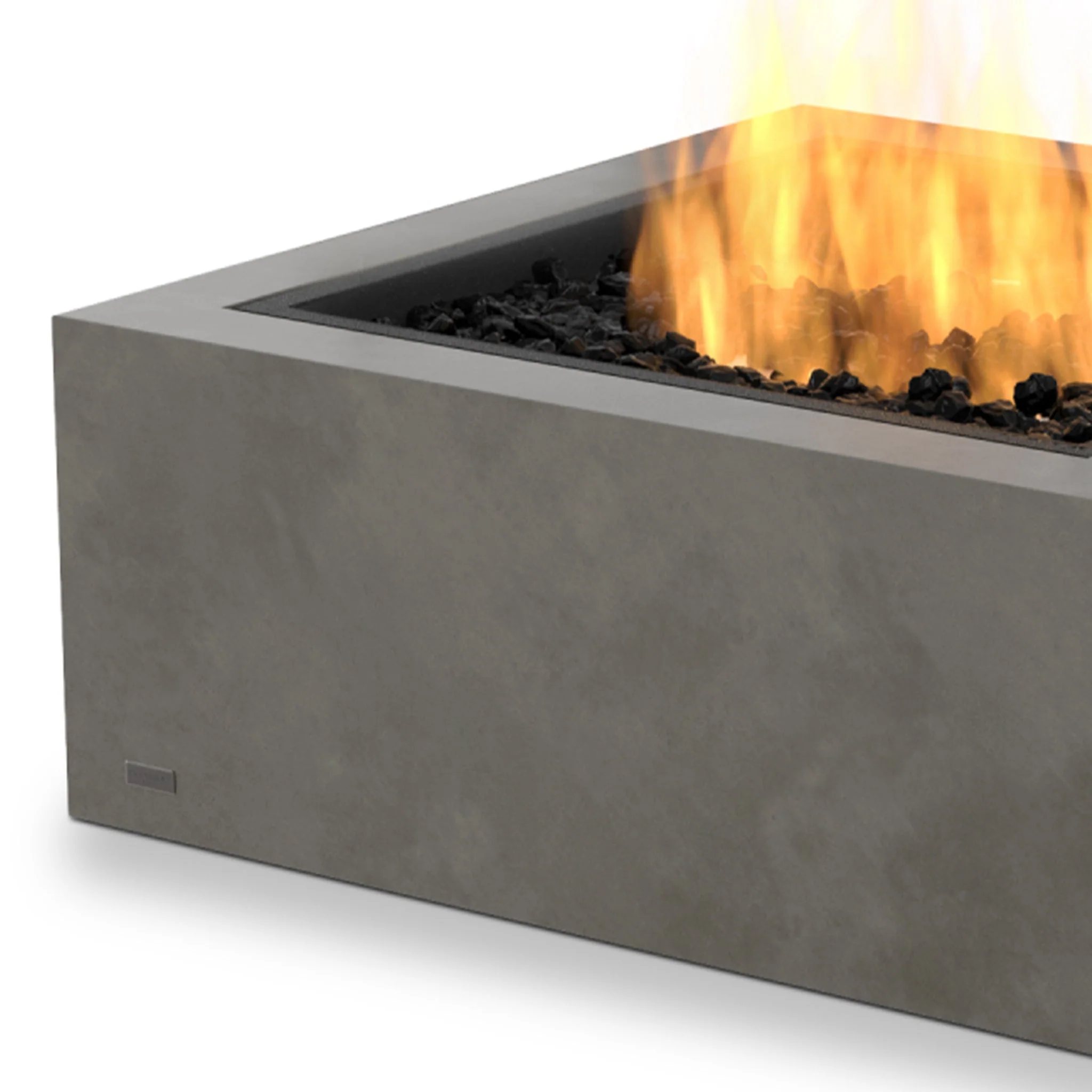 EcoSmart Fire Base 30 Fire Pit Table - Bone - Stainless Steel Gas LP/NG Burner - Image 7