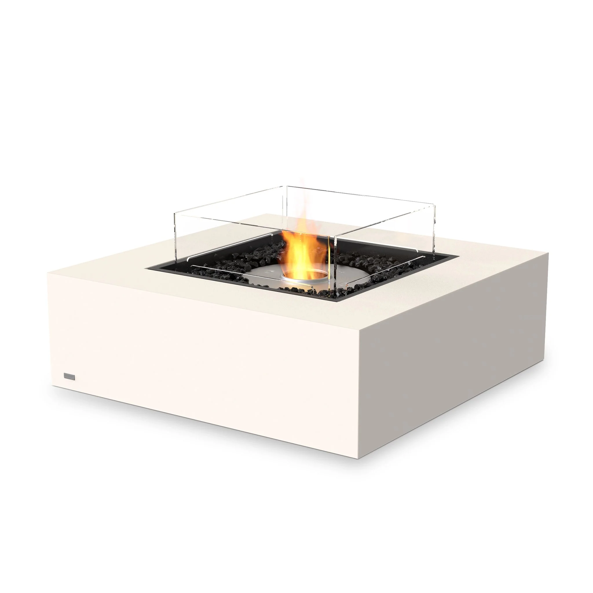 EcoSmart Fire Base 40 Fire Pit Table - Bone - Stainless Steel Ethanol Burner - Image 8