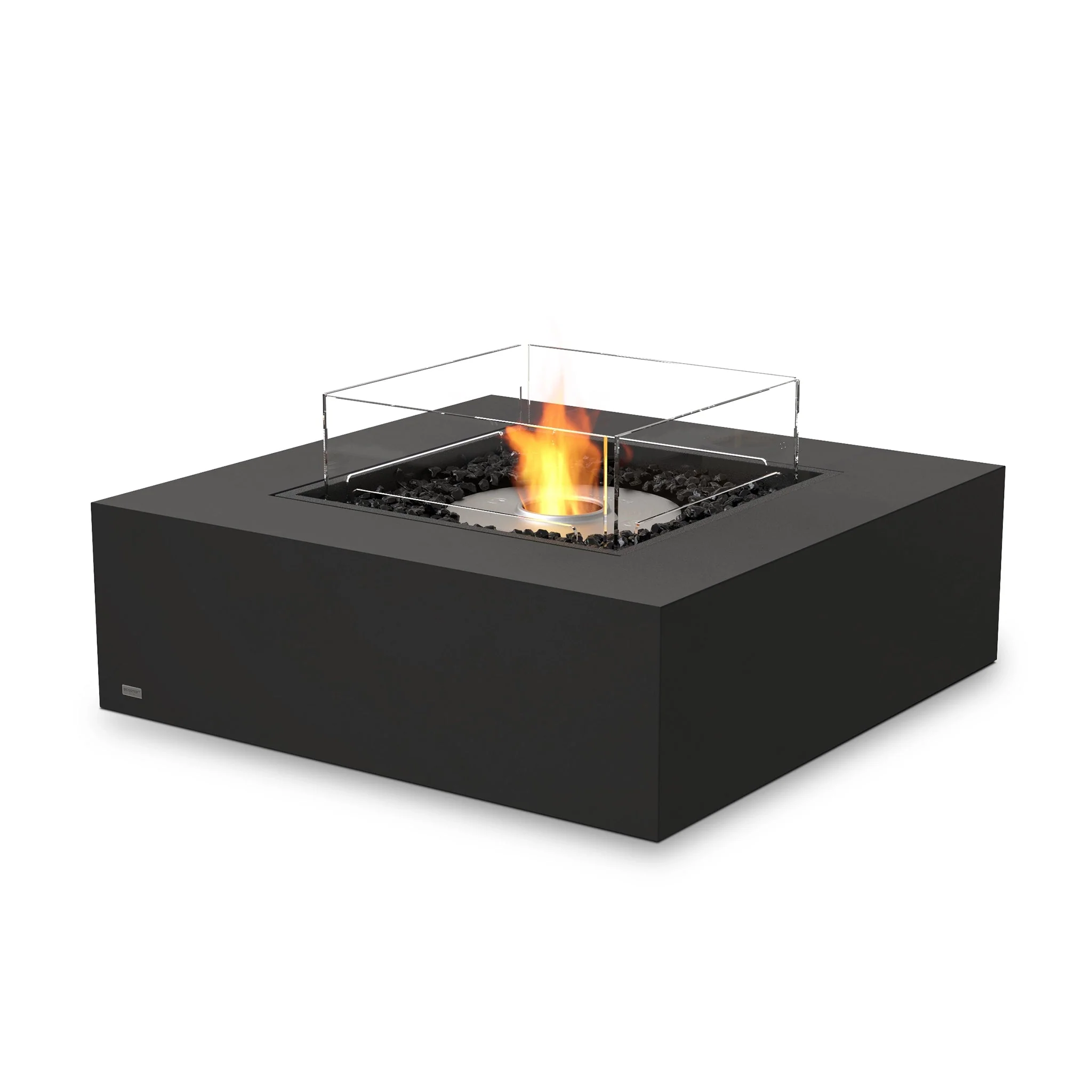 EcoSmart Fire Base 40 Fire Pit Table - Graphite - Stainless Steel Ethanol Burner - Image 8