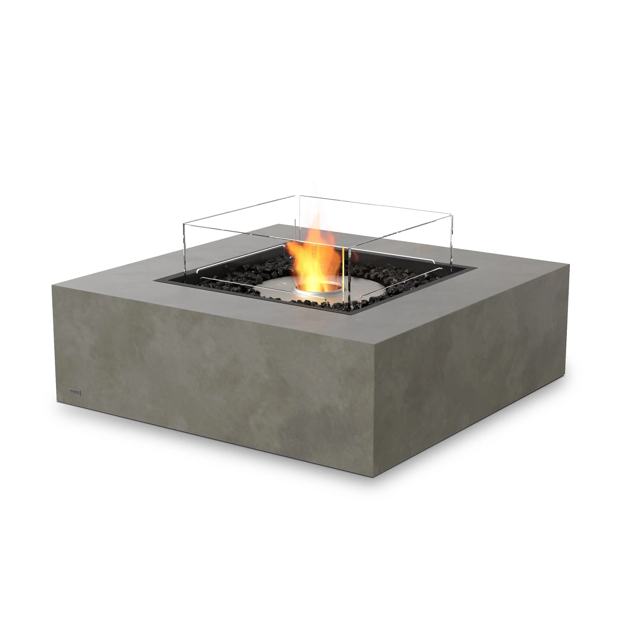 EcoSmart Fire Base 40 Fire Pit Table - Natural - Stainless Steel Ethanol Burner - Image 8