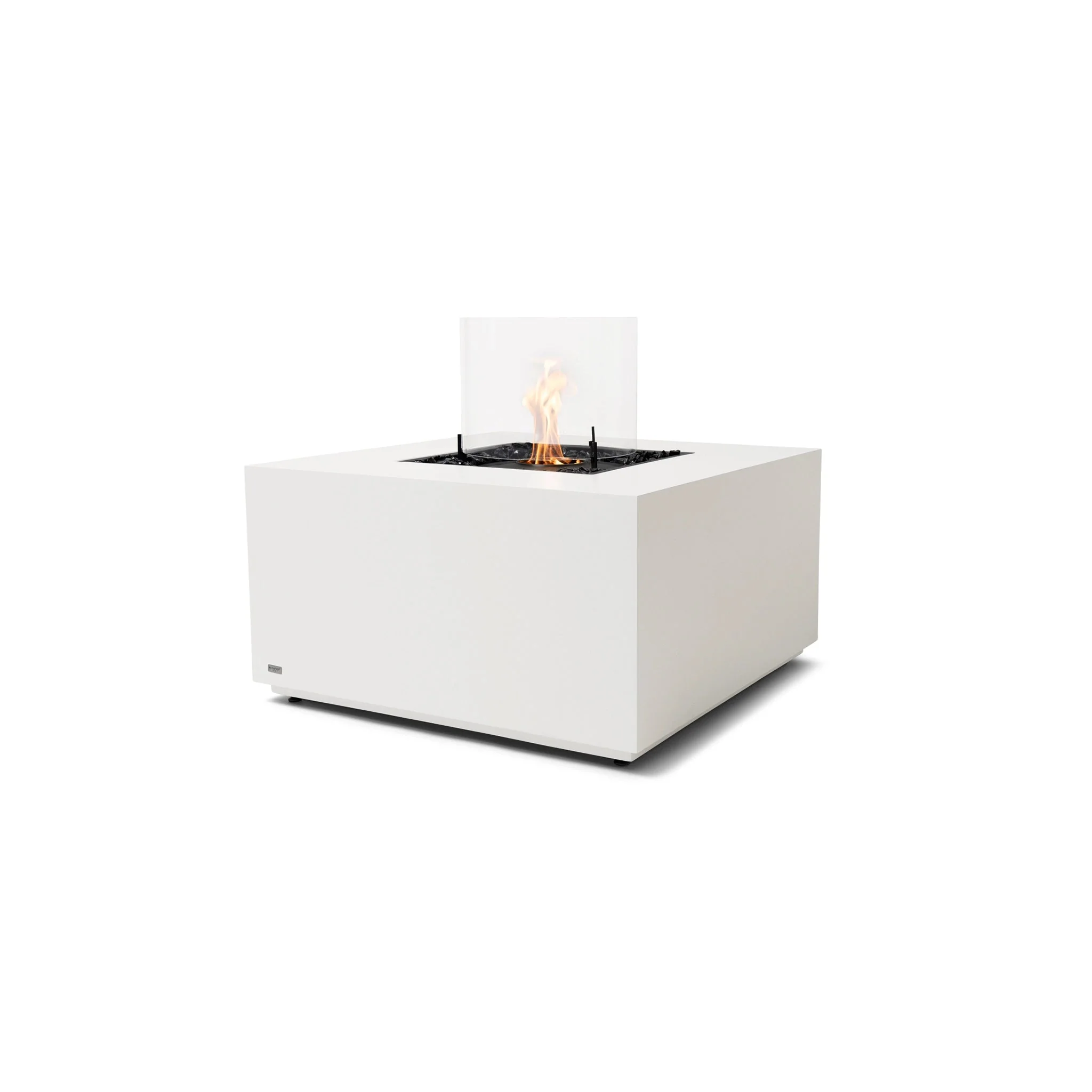 EcoSmart Fire Chaser 38 Fire Pit Table - Bone - Black Ethanol Burner - Image 6
