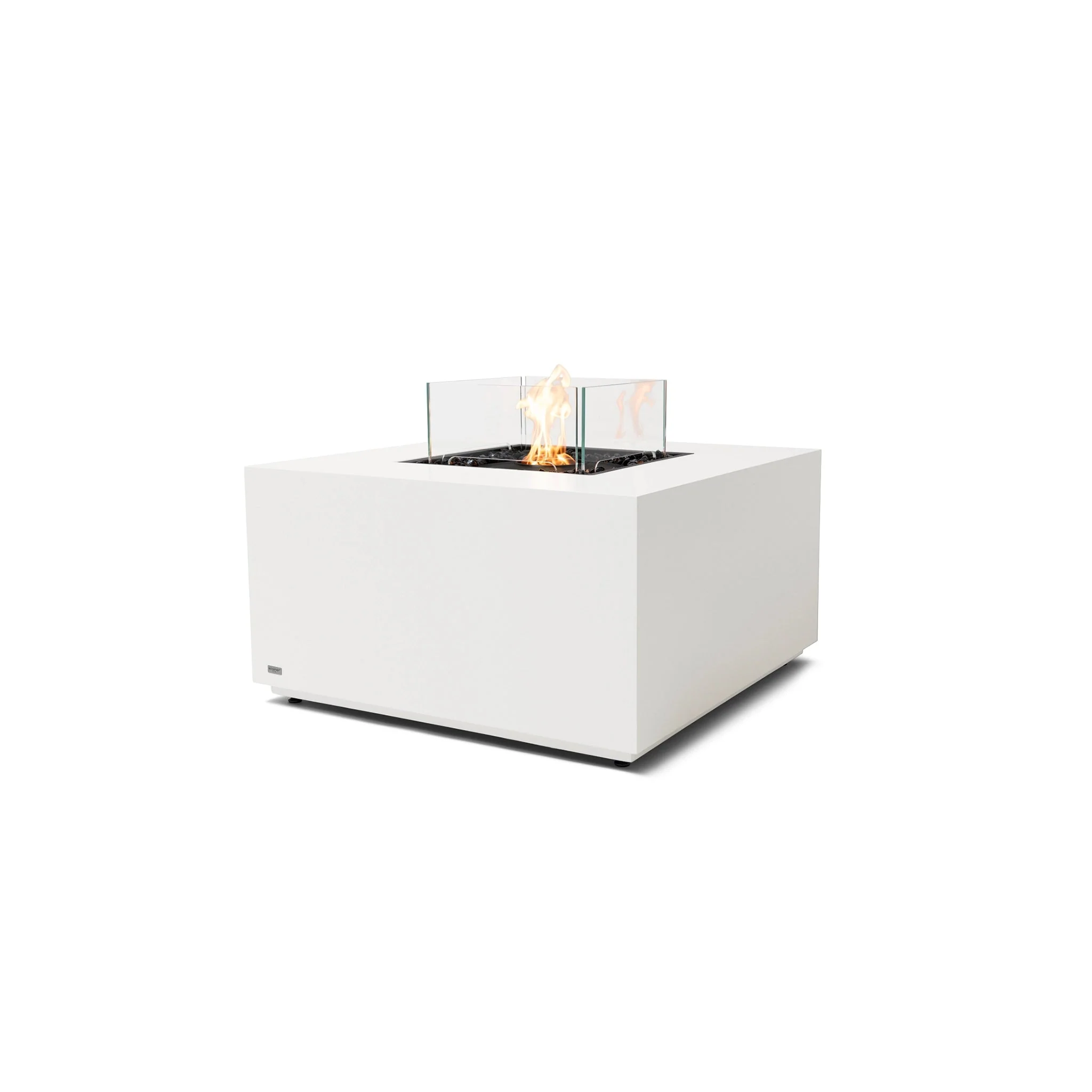 EcoSmart Fire Chaser 38 Fire Pit Table - Bone - Black Ethanol Burner - Image 7