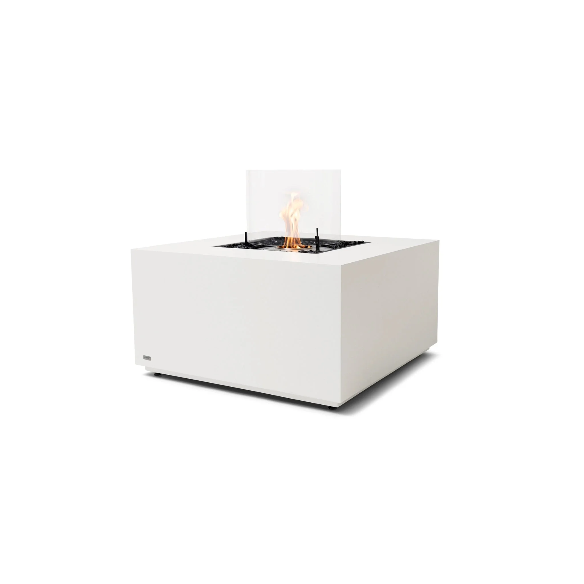 EcoSmart Fire Chaser 38 Fire Pit Table - Bone - Stainless Steel Ethanol Burner - Image 6