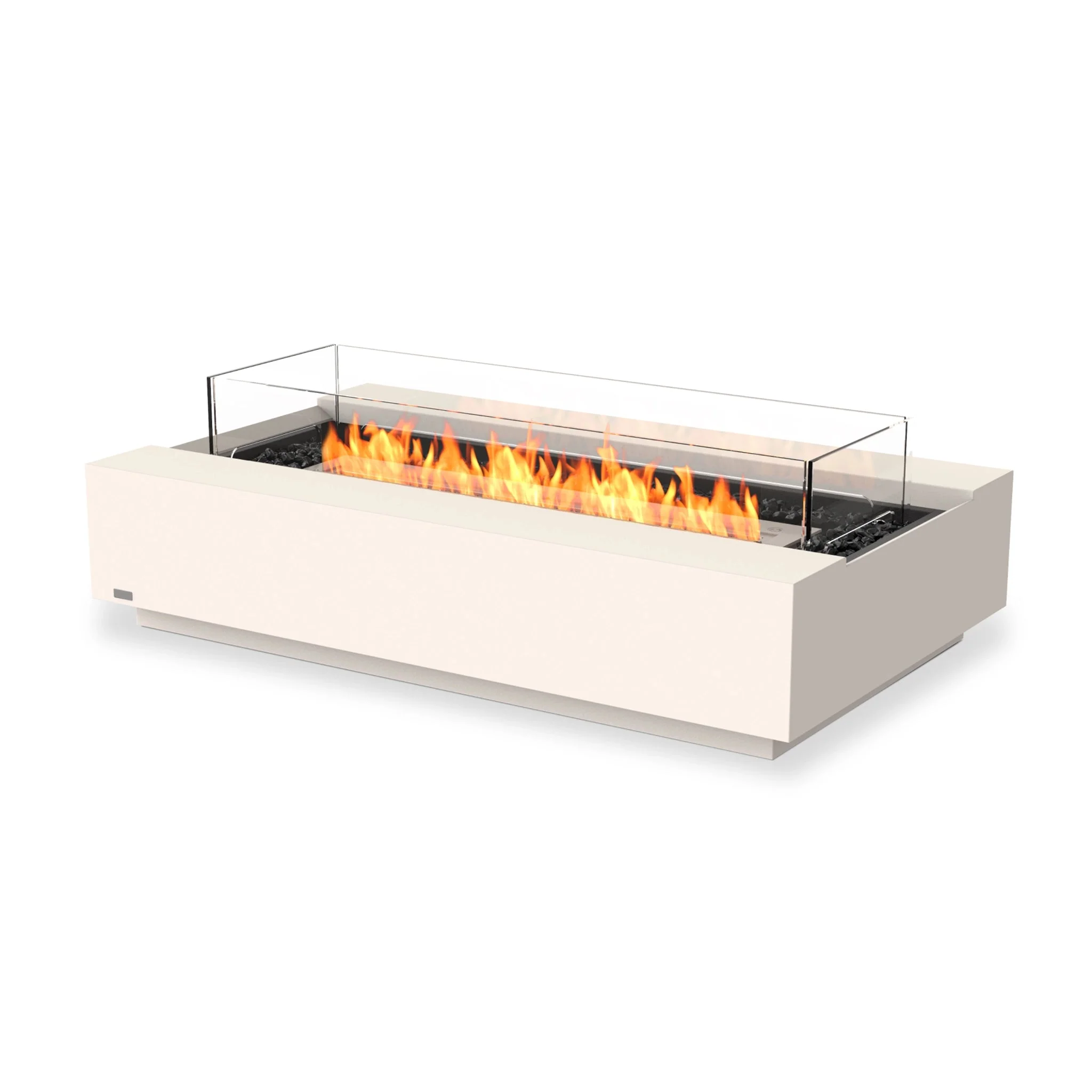 EcoSmart Fire Cosmo 50 Fire Pit Table - Bone - Stainless Steel Ethanol Burner - Image 7