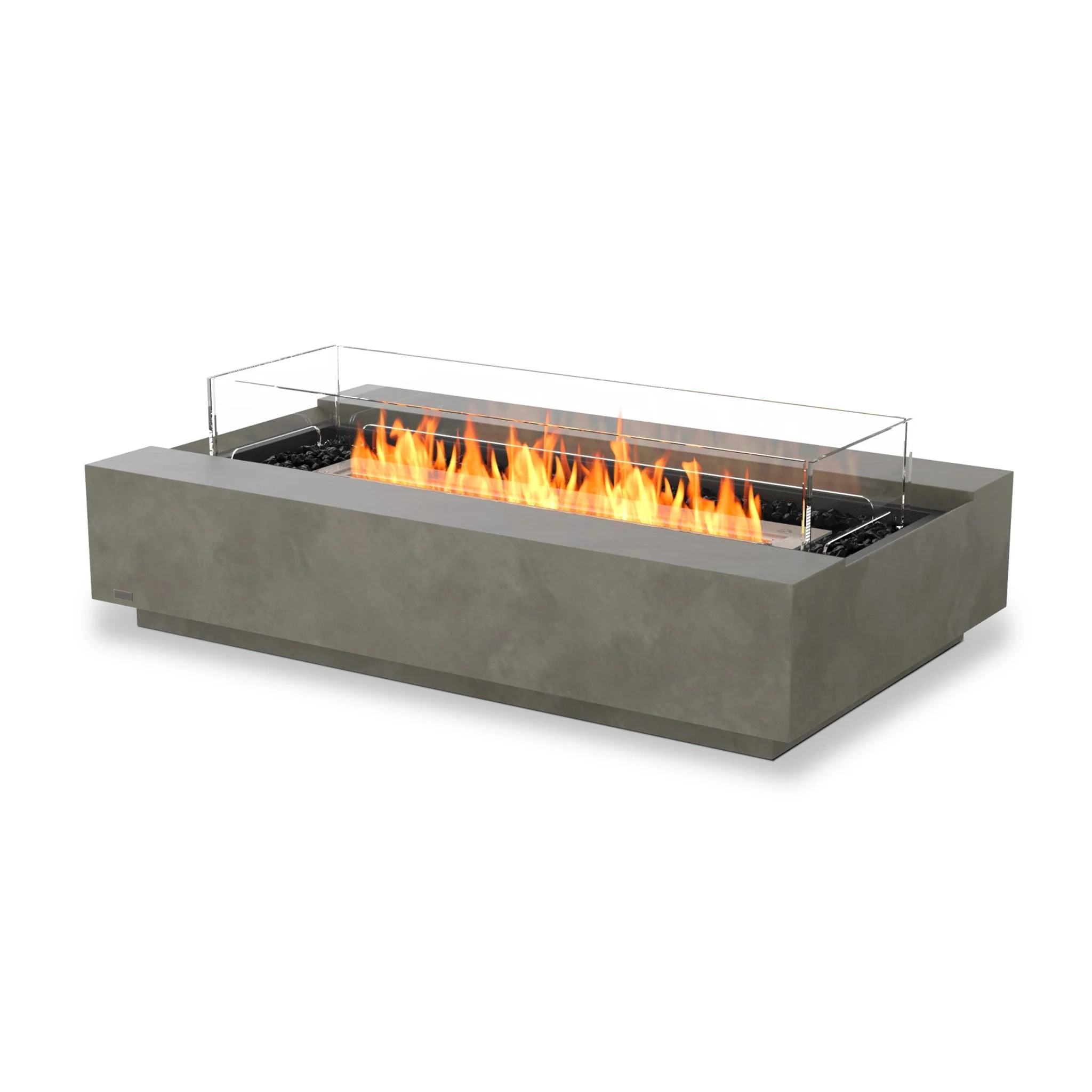 EcoSmart Fire Cosmo 50 Fire Pit Table - Natural - Stainless Steel Ethanol Burner - Image 7