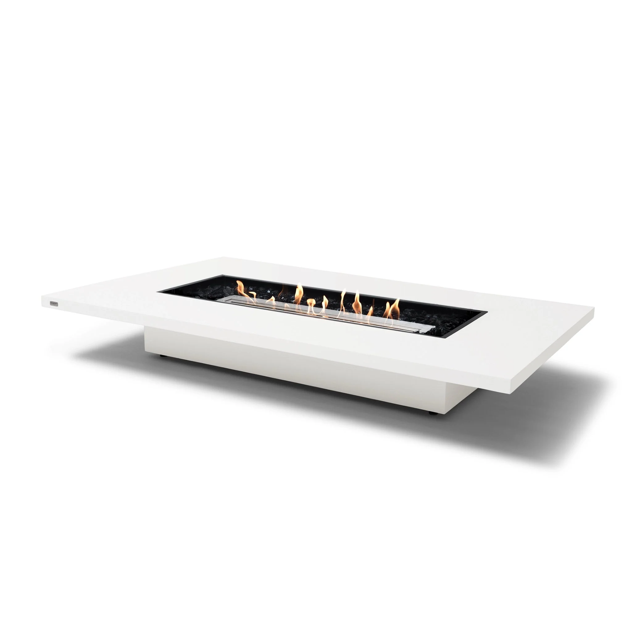 EcoSmart Fire Daiquiri 70 Fire Pit Table - Bone - Stainless Steel Ethanol Burner