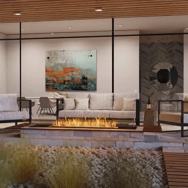 EcoSmart Fire Flex Bench Bioethanol Fireplace Insert - Image 3