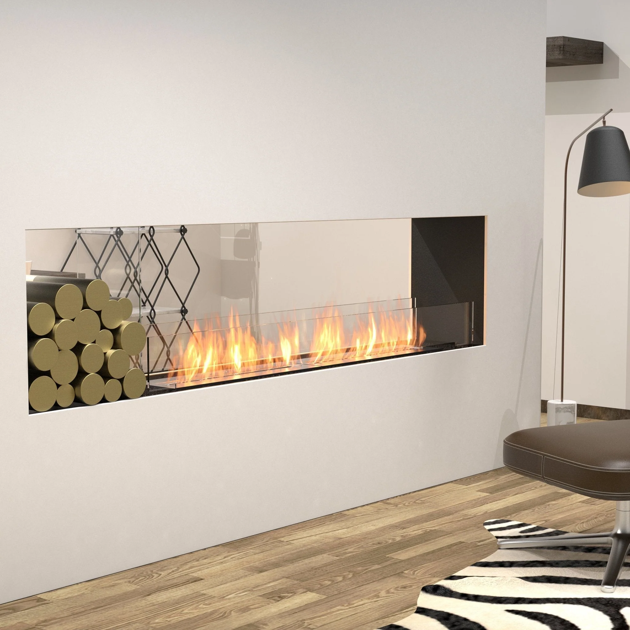 EcoSmart Fire Flex Double Sided Bioethanol Fireplace Insert - Image 24