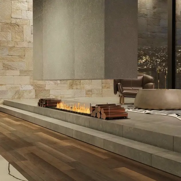 EcoSmart Fire Flex Island Bioethanol Fireplace Insert - Image 4
