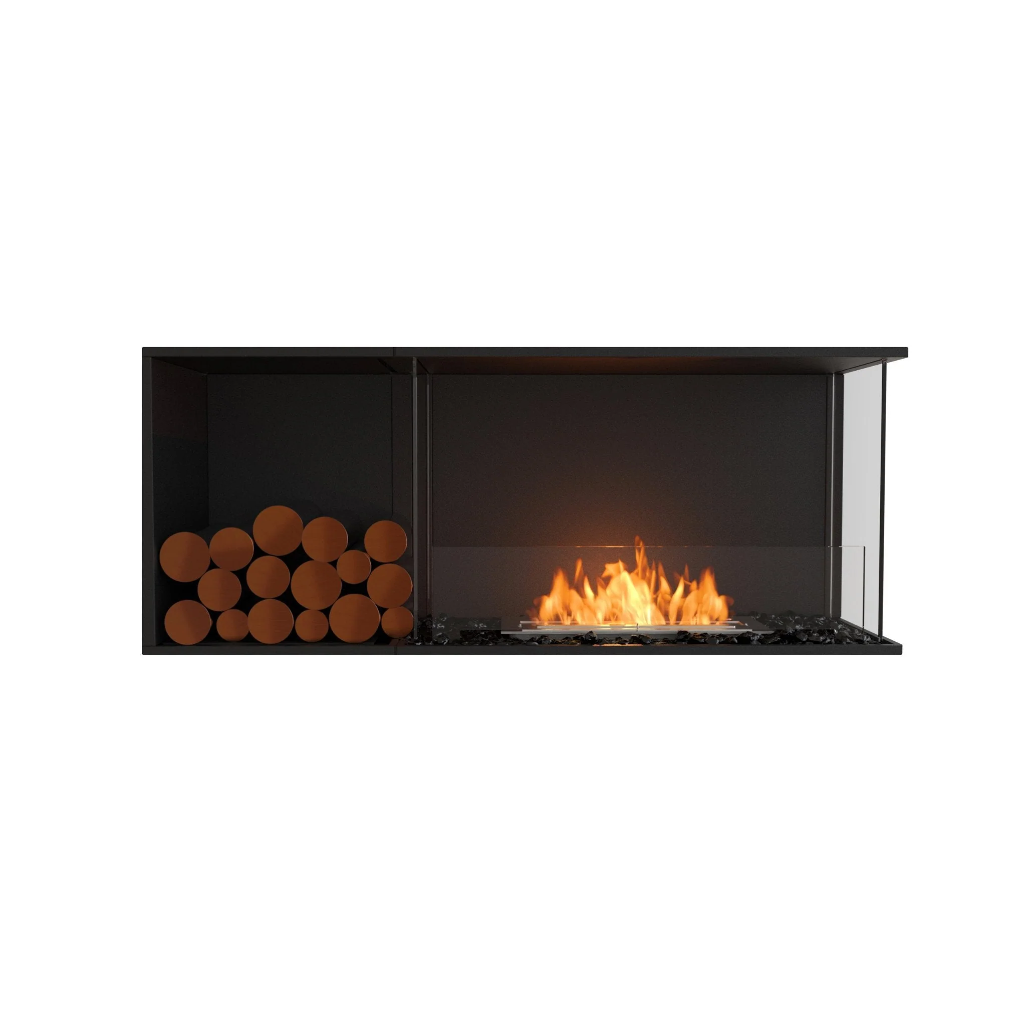 EcoSmart Fire Flex Right Corner Bioethanol Fireplace Insert - Image 12