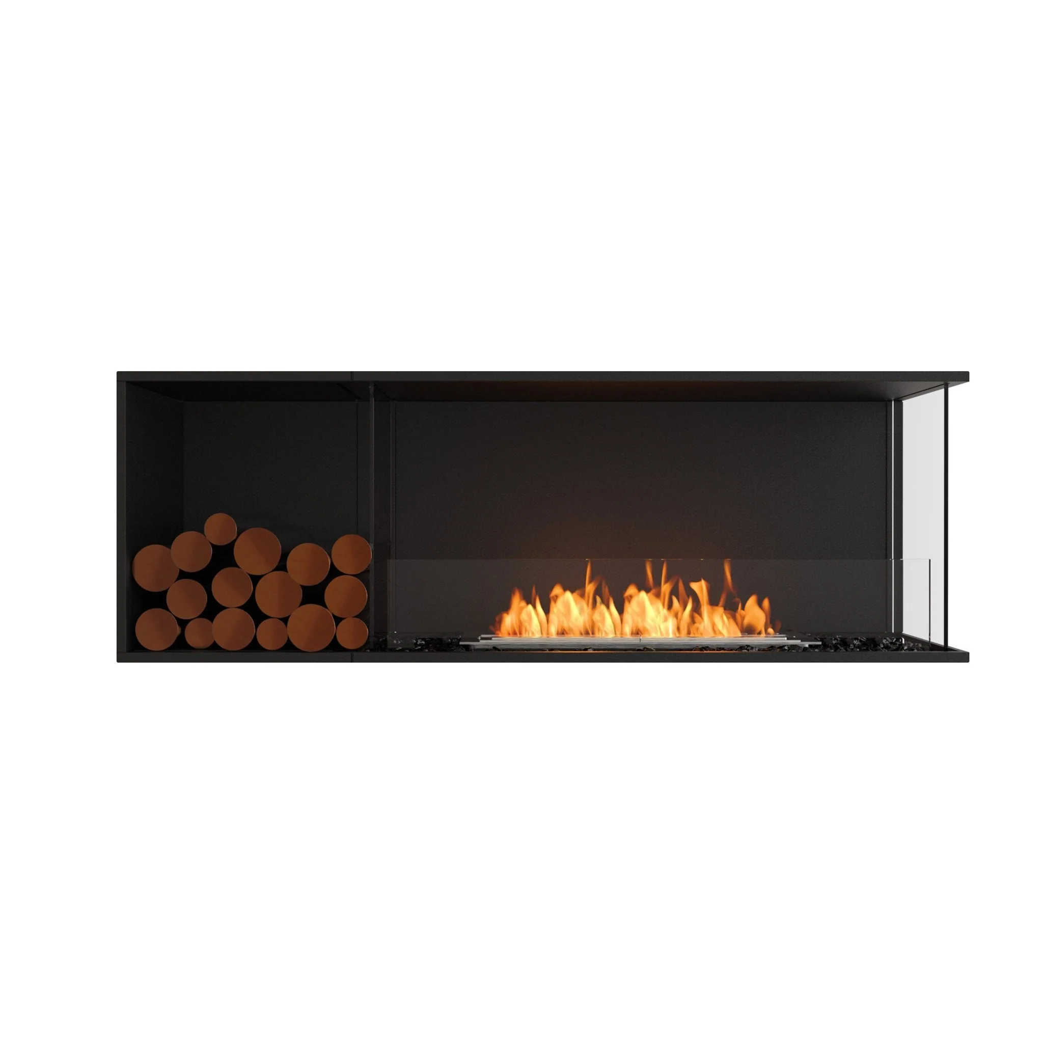 EcoSmart Fire Flex Right Corner Bioethanol Fireplace Insert - Image 85