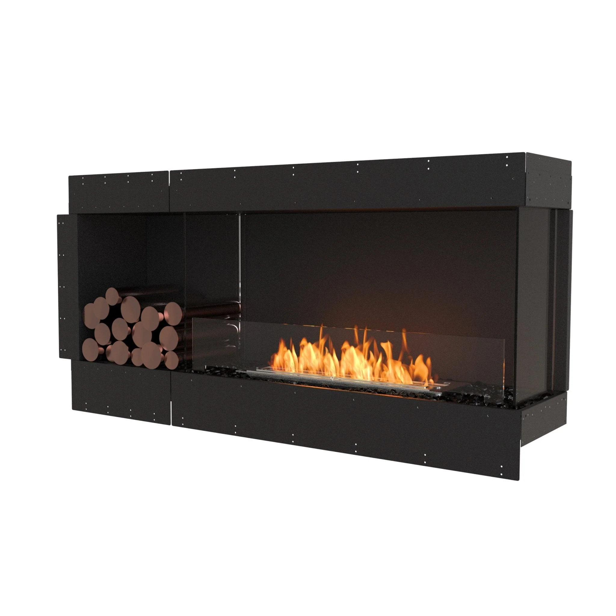 EcoSmart Fire Flex Right Corner Bioethanol Fireplace Insert - Image 86