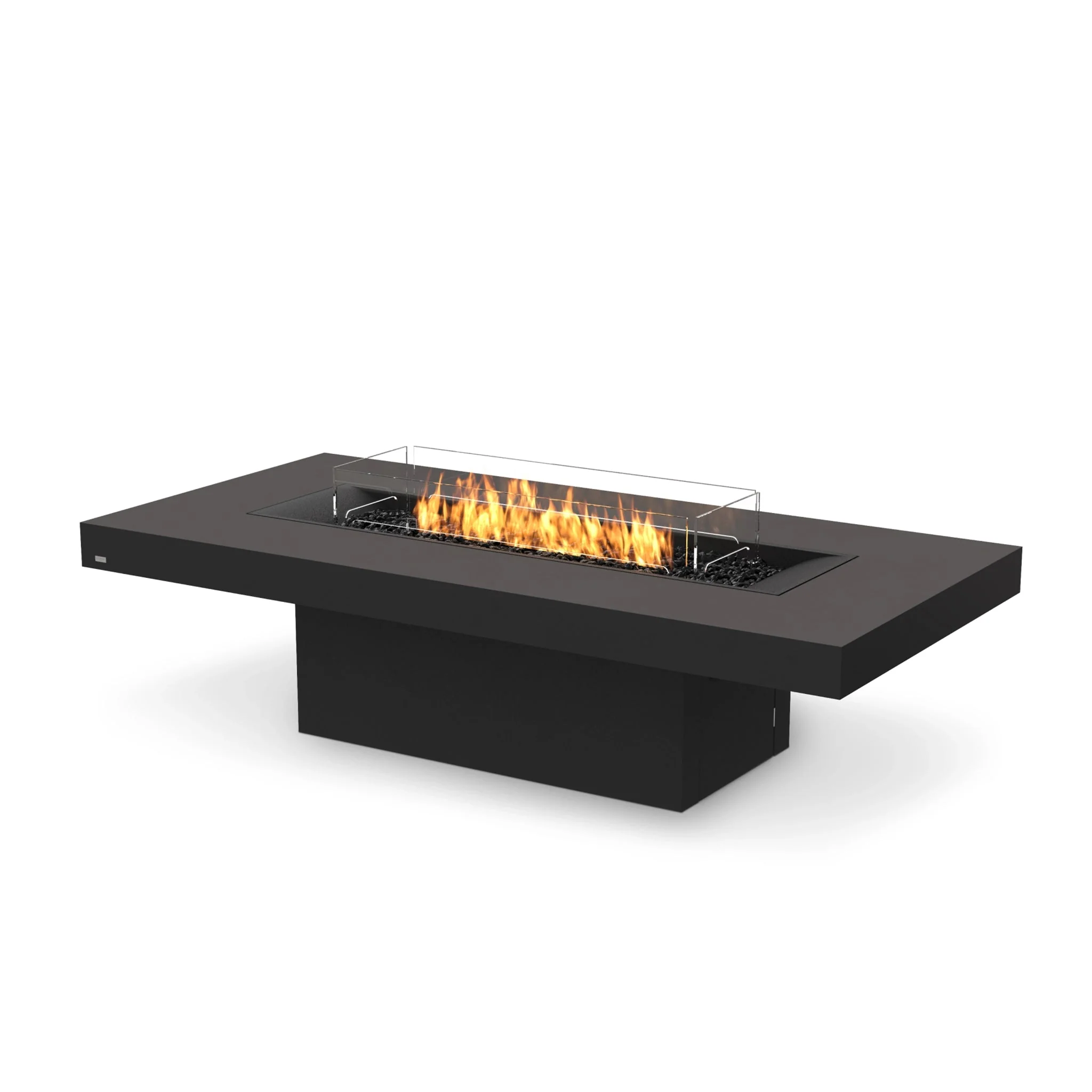 EcoSmart Fire Gin 90 (Chat) Fire Pit Table – Graphite – Stainless Steel Gas LP/NG Burner - Image 6