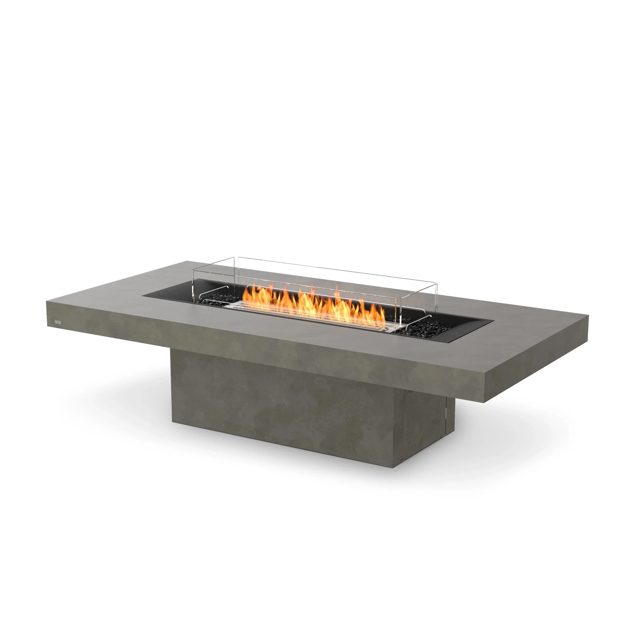 EcoSmart Fire Gin 90 (Chat) Fire Pit Table - Natural - Stainless Steel Ethanol Burner - Image 6