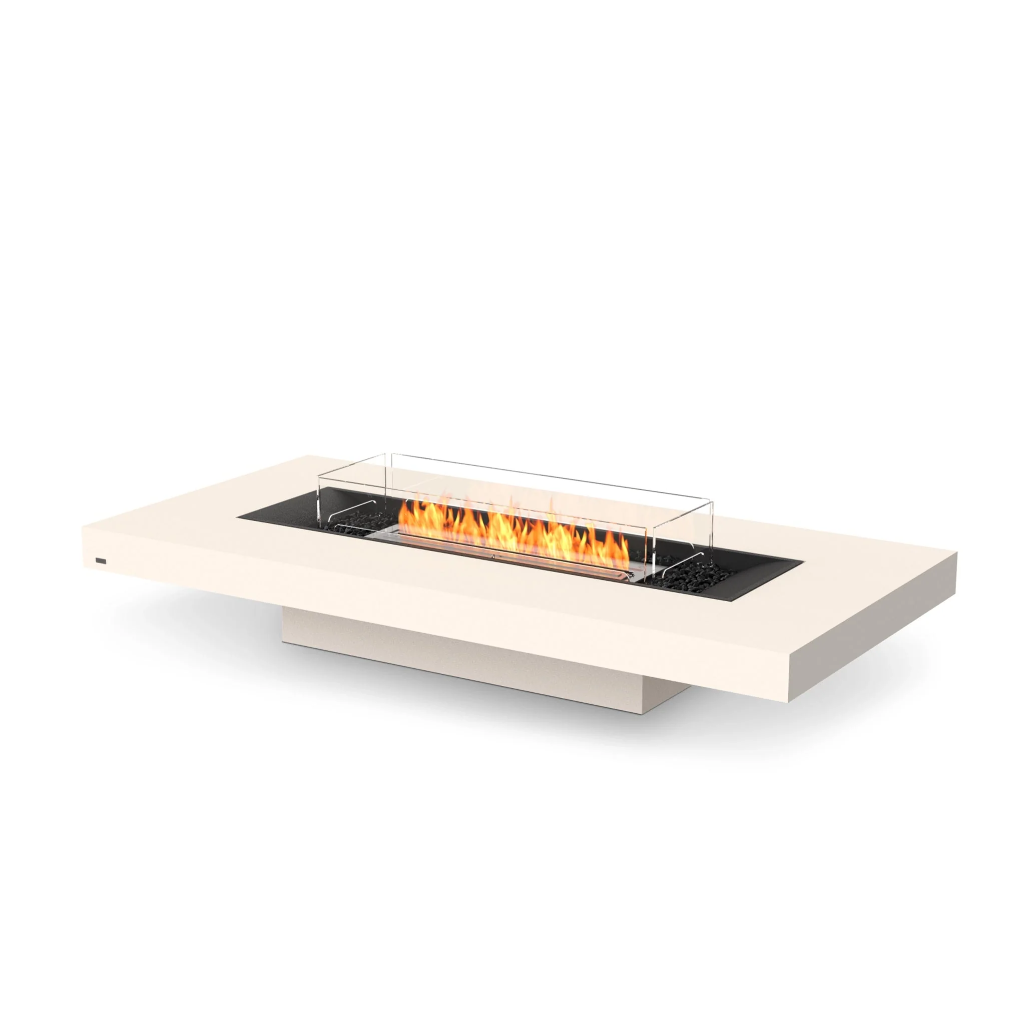 EcoSmart Fire Gin 90 (Low) Fire Pit Table - Bone - Stainless Steel Ethanol Burner - Image 7