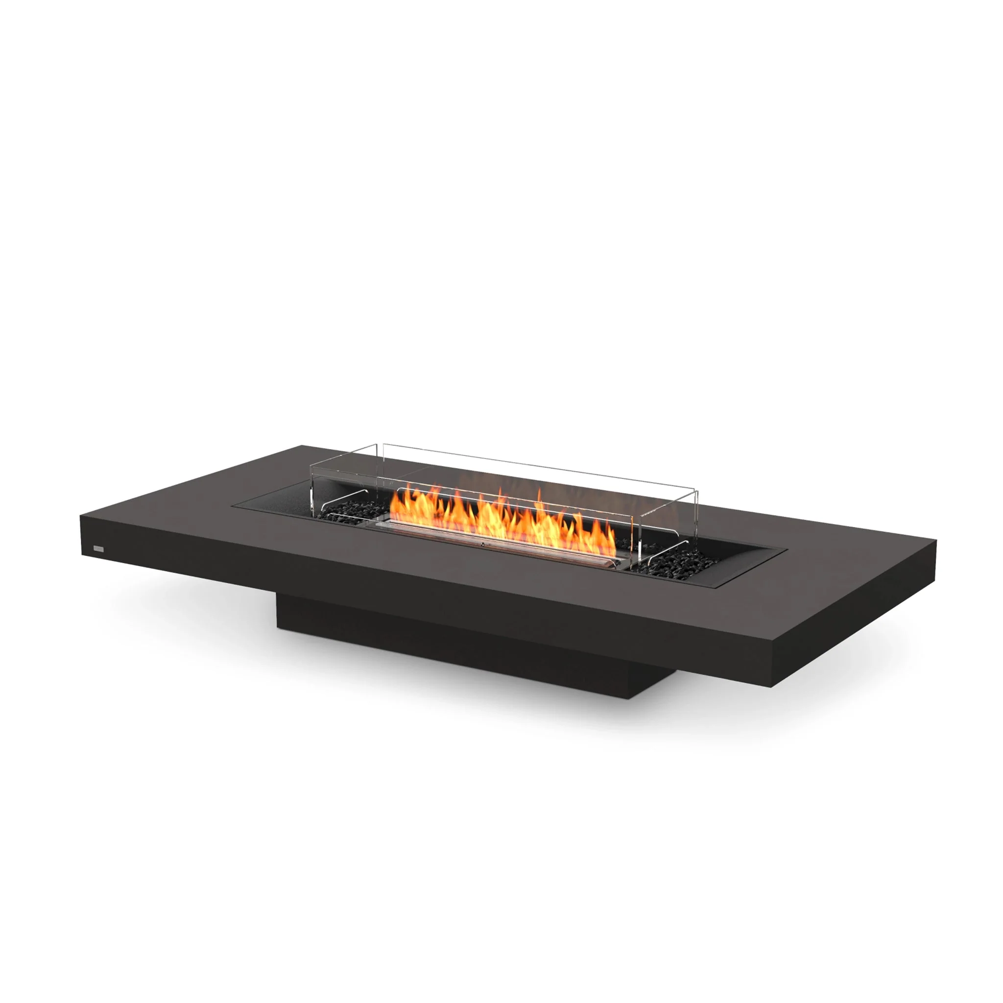 EcoSmart Fire Gin 90 (Low) Fire Pit Table - Graphite - Black Ethanol Burner - Image 7
