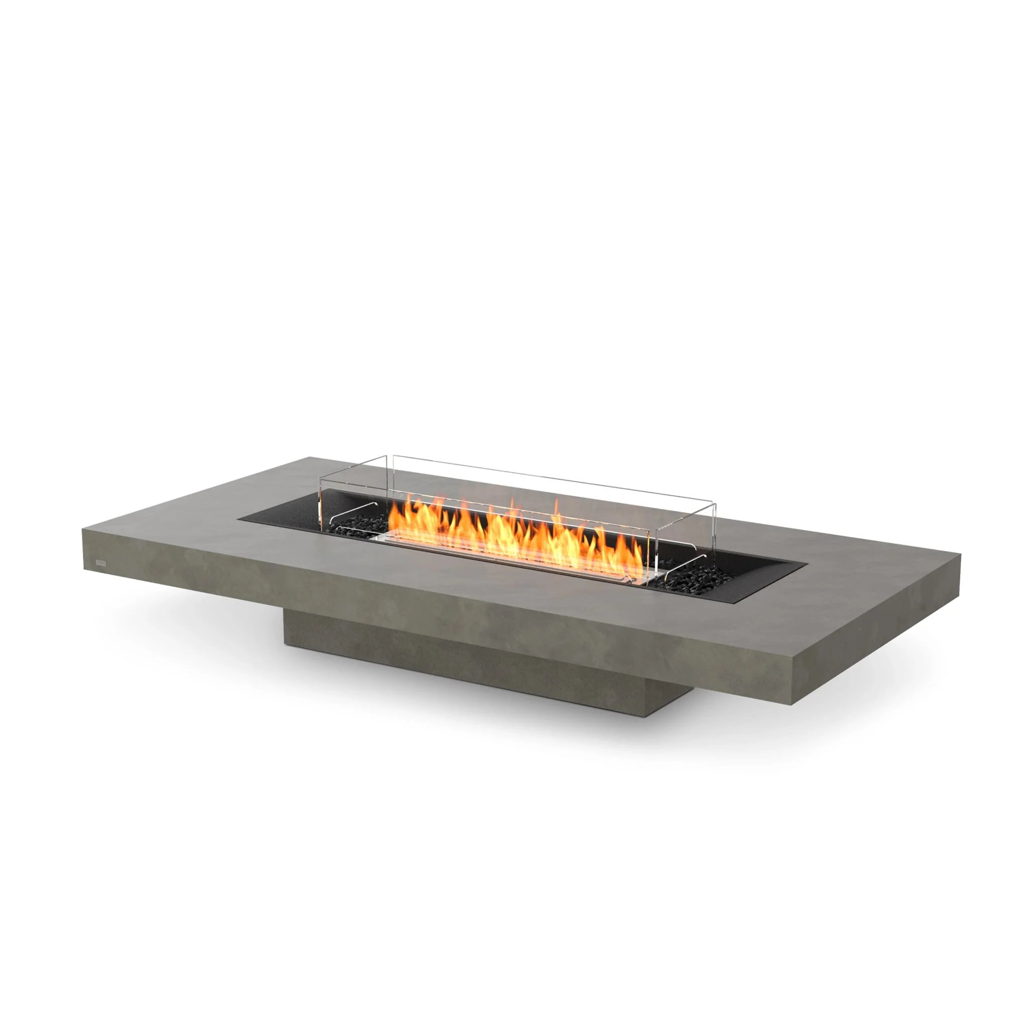 EcoSmart Fire Gin 90 (Low) Fire Pit Table - Natural - Stainless Steel Ethanol Burner - Image 7