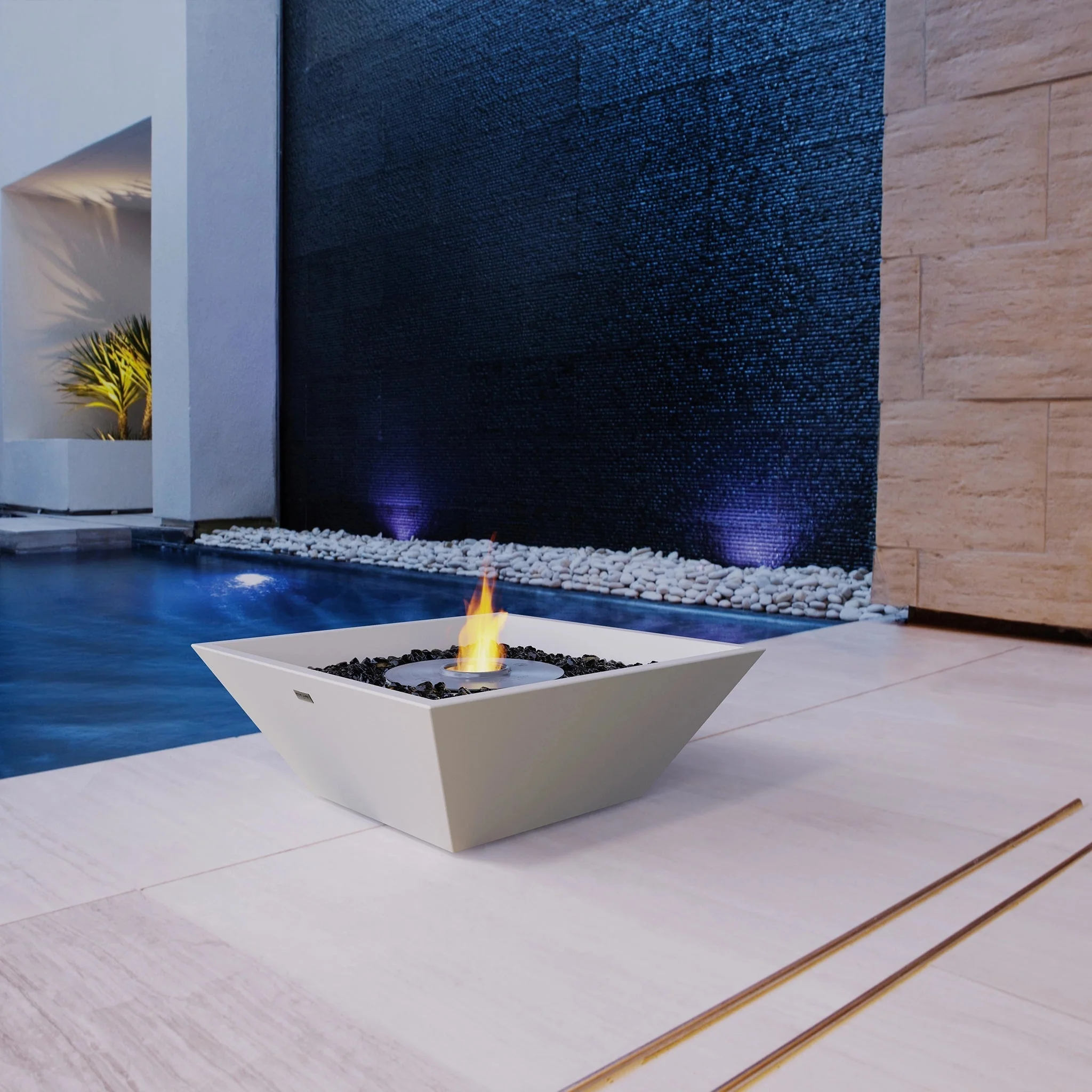 EcoSmart Fire Nova 600 Fire Pit Bowl - Natural - Black Ethanol Burner - Image 3