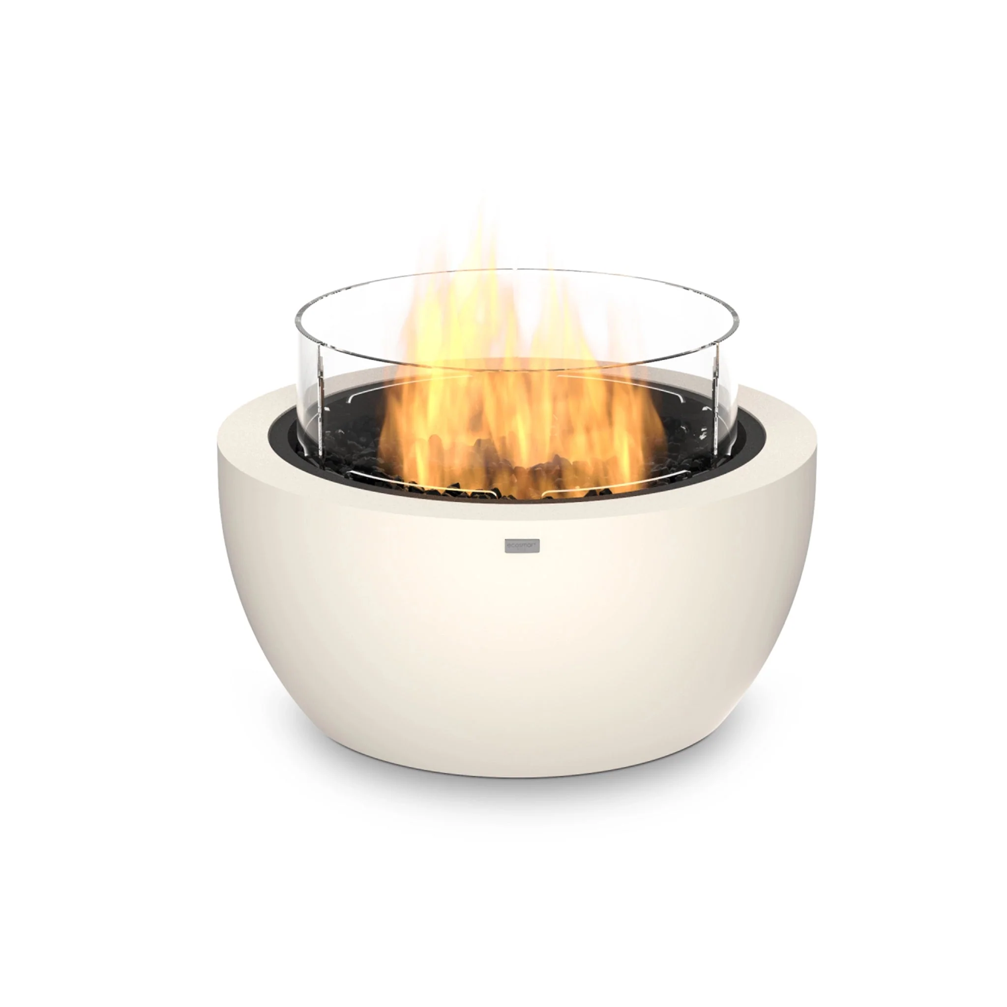 EcoSmart Fire Pod 30 Fire Pit Bowl - Bone - Stainless Steel Gas LP/NG Burner - Image 7