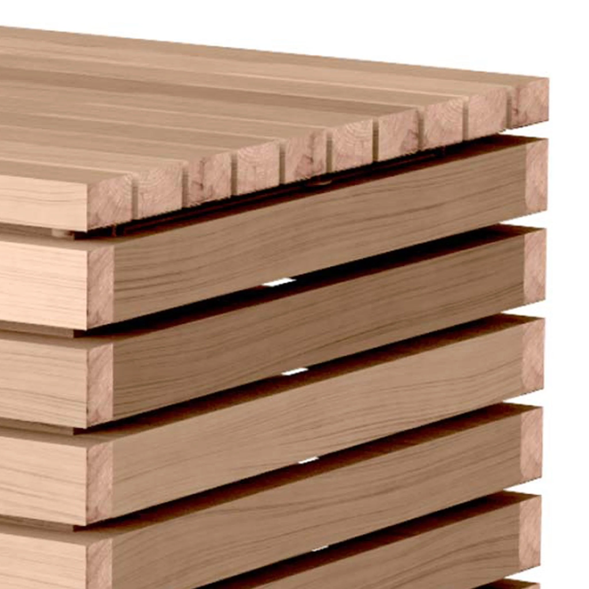 EcoSmart Fire Tank (Teak) Stool - Image 3