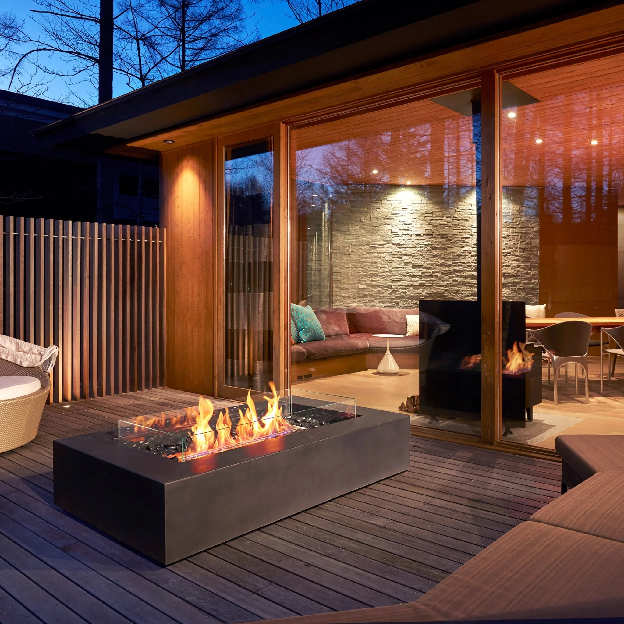 EcoSmart Fire Wharf 65 Fire Pit Table - Image 3