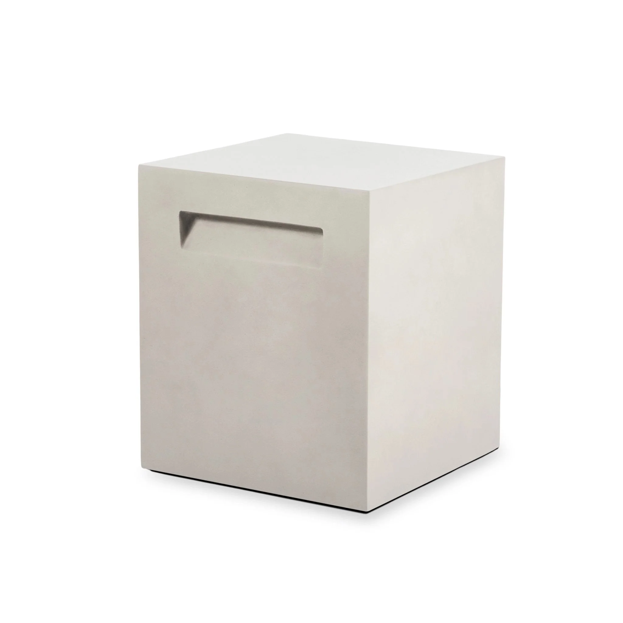 EcoSmart Fire Tank Concrete Stool - Bone - Image 3