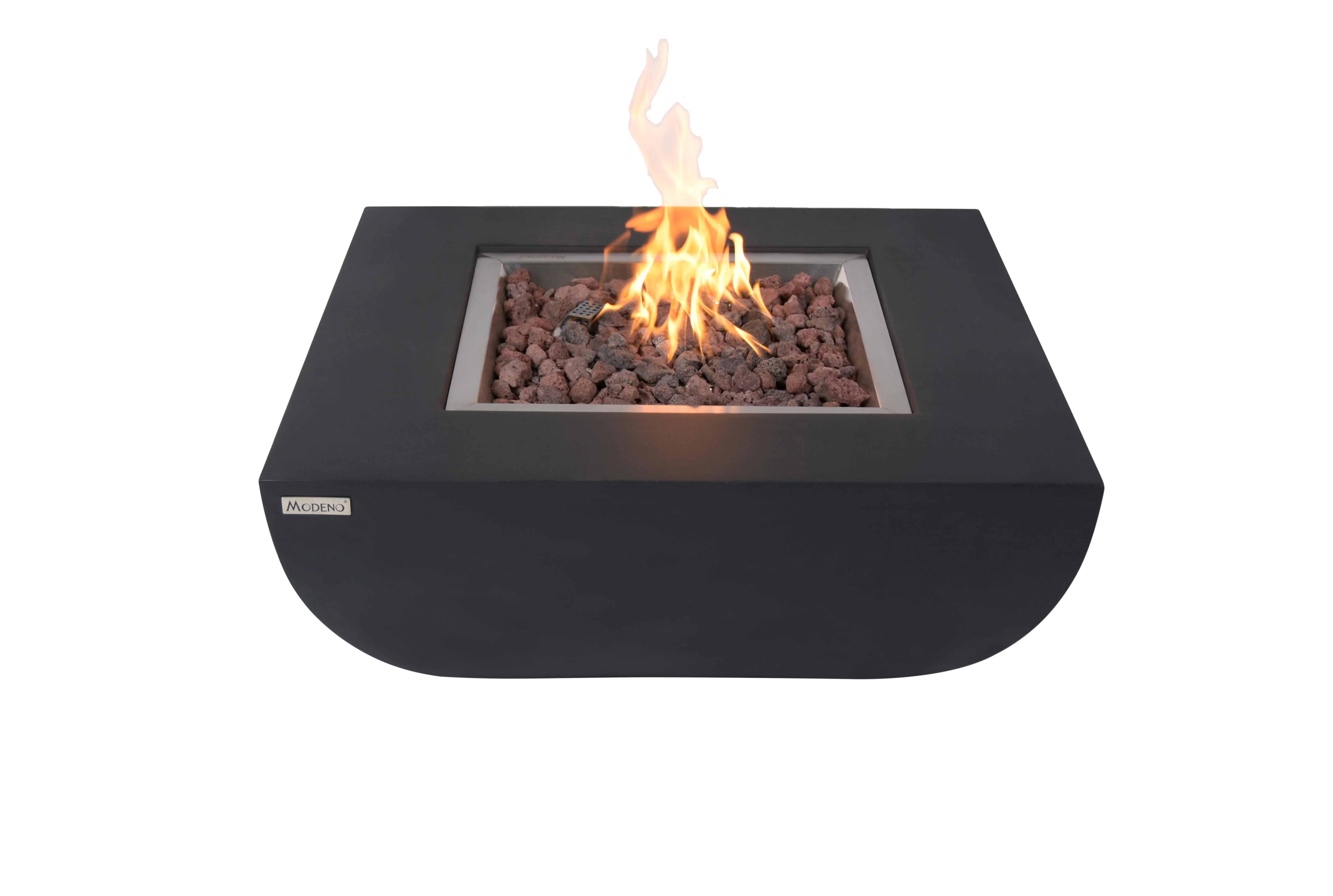 34" Square Aurora Propane Gas Fire Pit by Elementi - Image 3