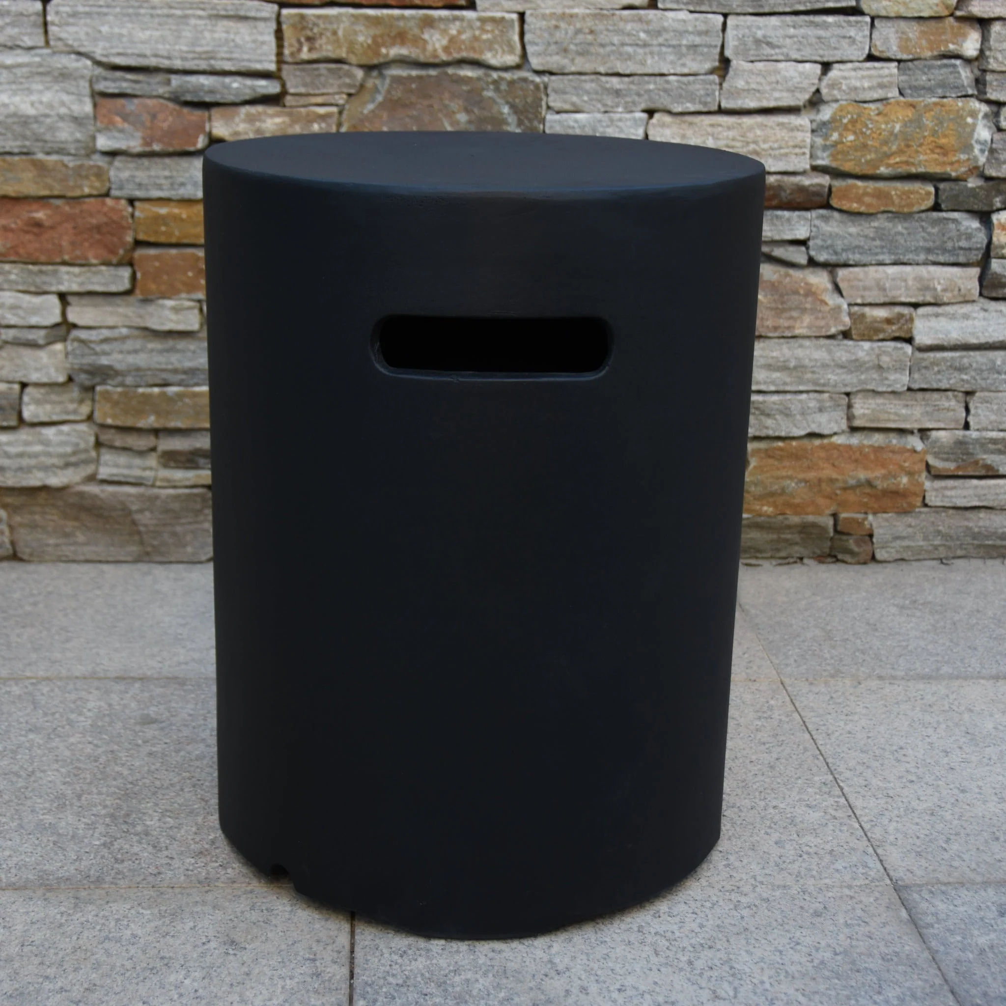 Black Round Propane Tank Cover by Elementi - Image 3