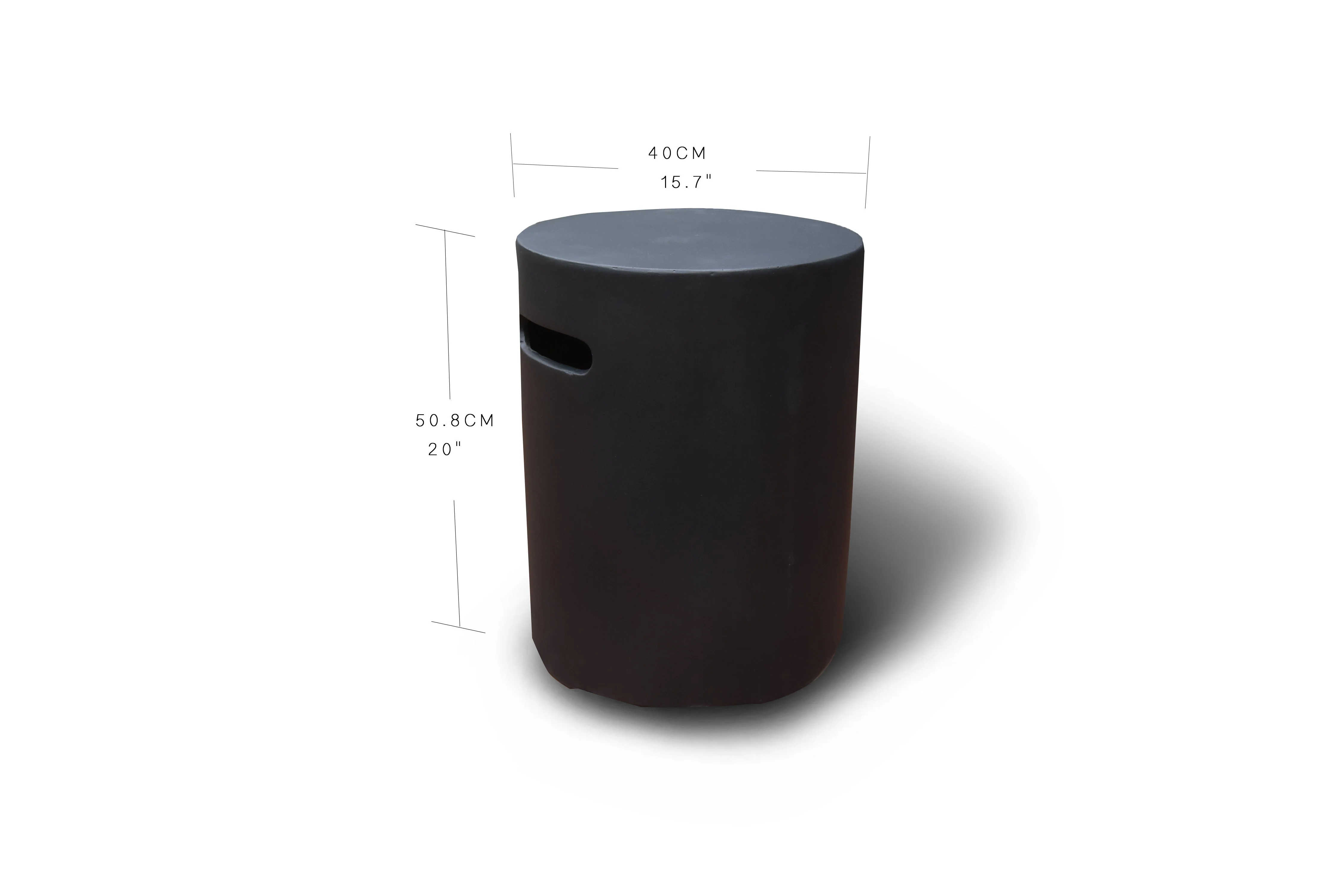 Black Round Propane Tank Cover by Elementi - Image 9